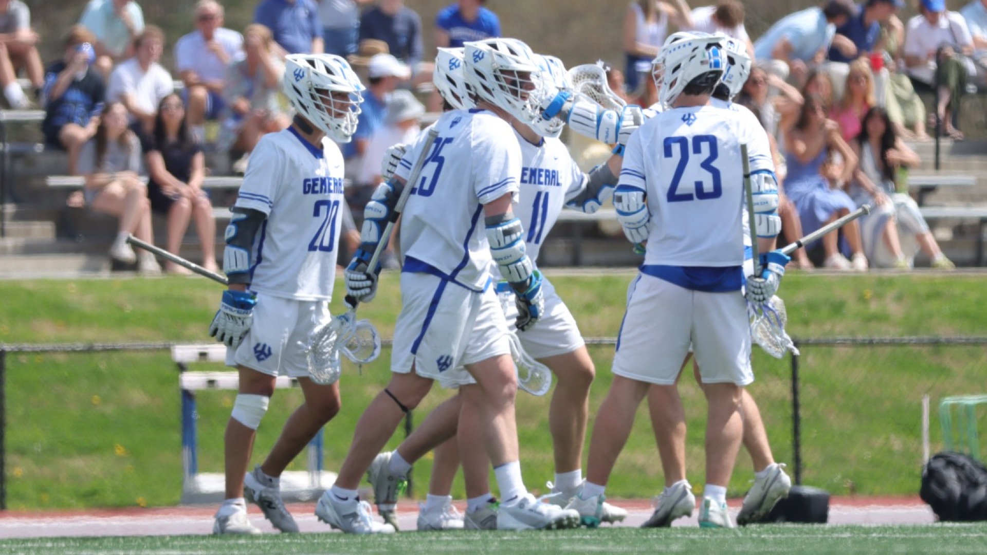 Men's Lacrosse team celebration