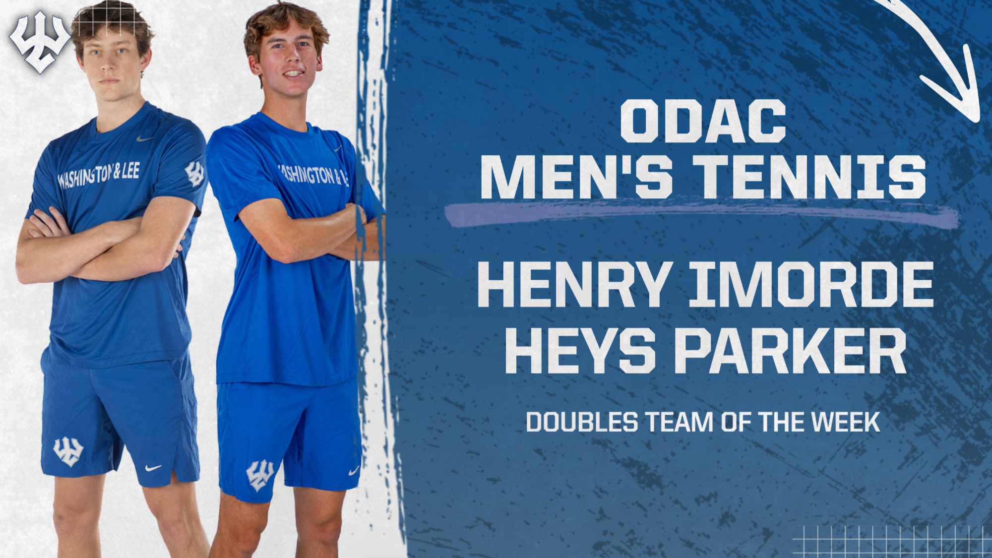 Heys Parker, Henry Imorde ODAC Men's Tennis Doubles Team of the Week - April 6