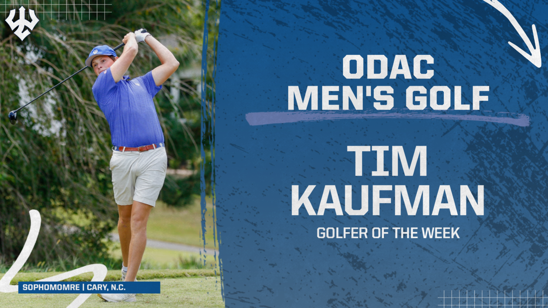 Tim Kaufman ODAC Golfer of the Week 4.8