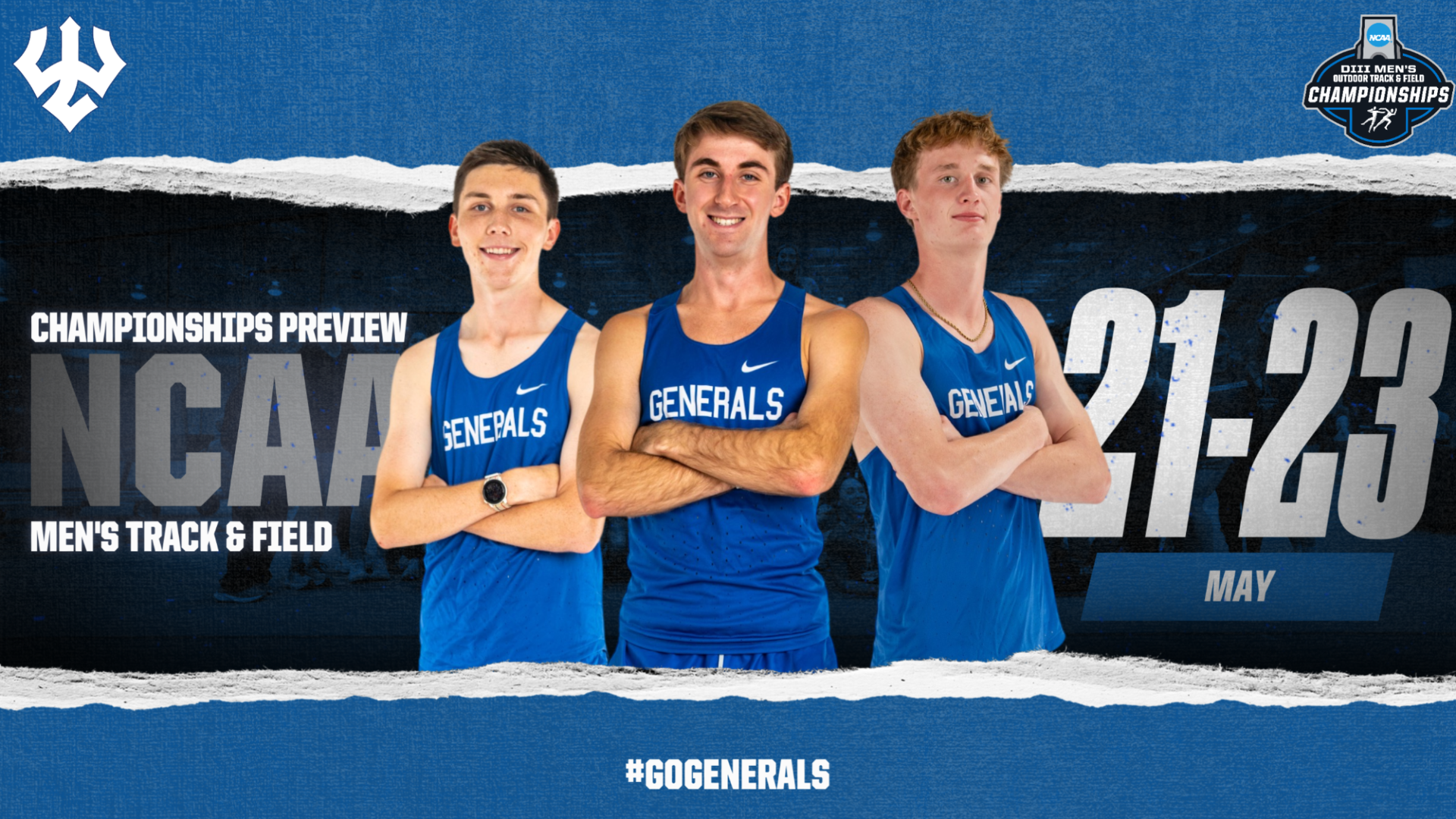 Men's Track & Field NCAA Outdoor Preview Graphic