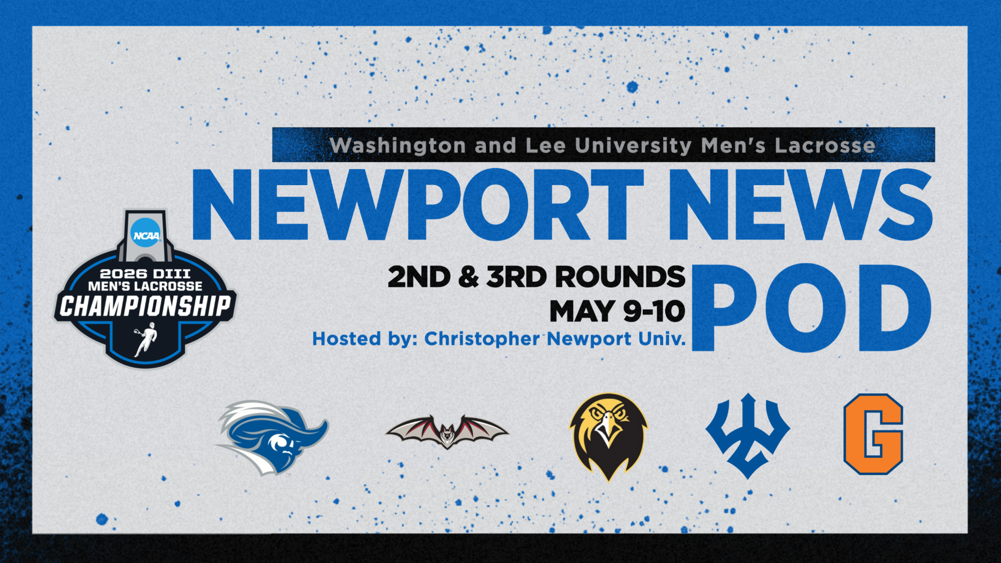 Men's Lacrosse 2026 NCAA Tournament First Weekend pod