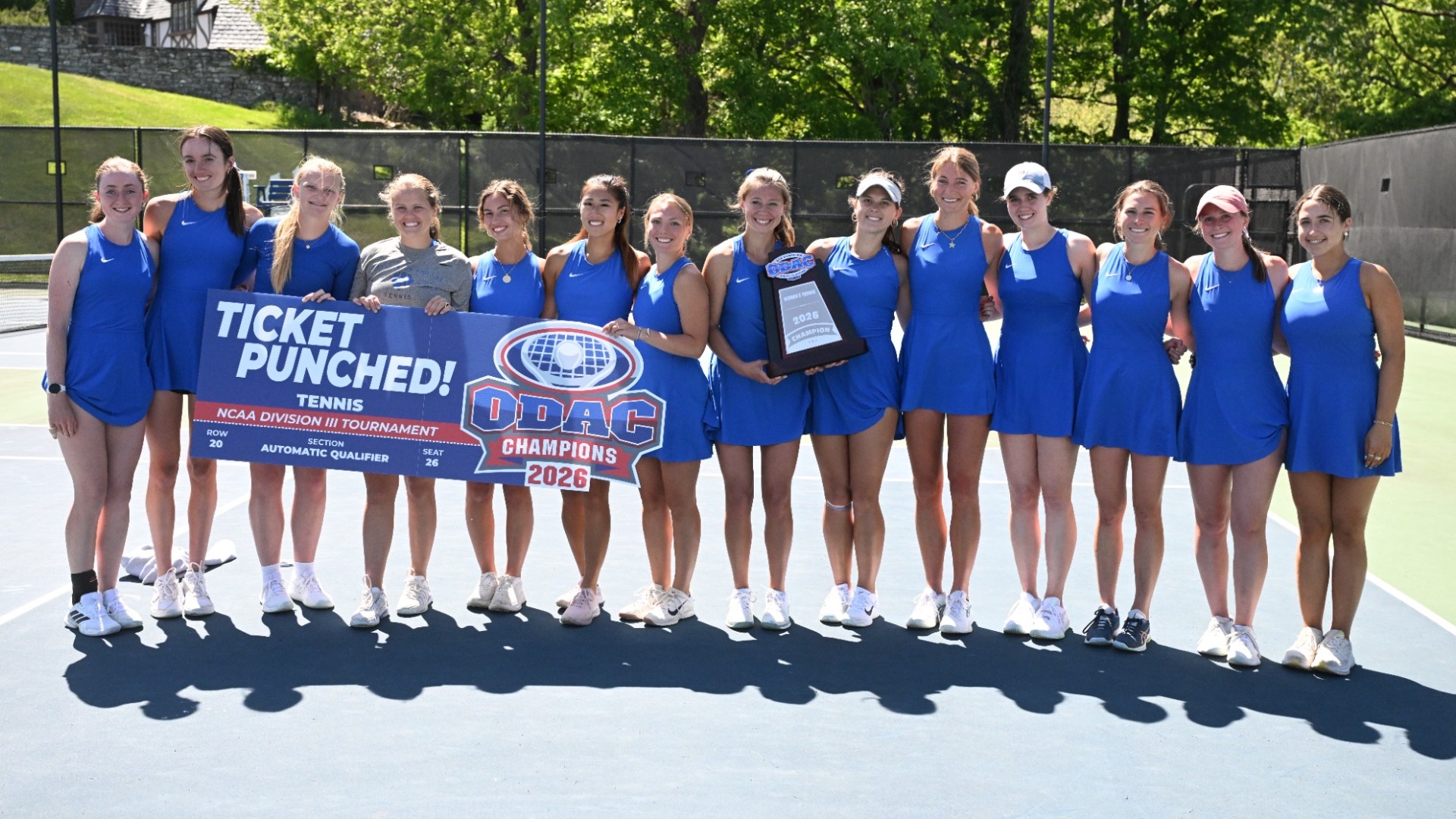 W&L Women's Tennis wins 2026 ODAC Championship
