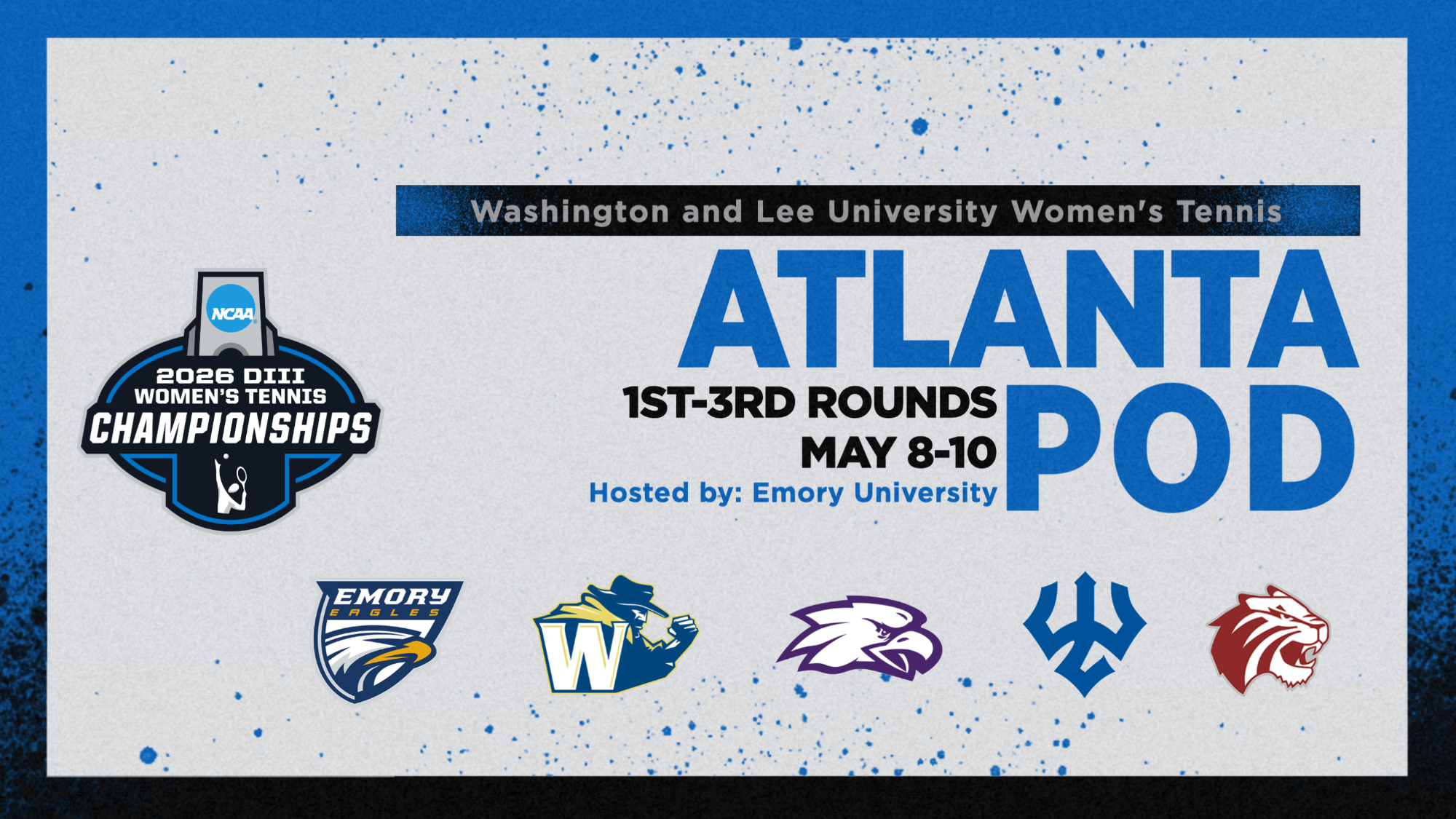 2026 W&L Women's Tennis NCAA Tournament Opening Weekend