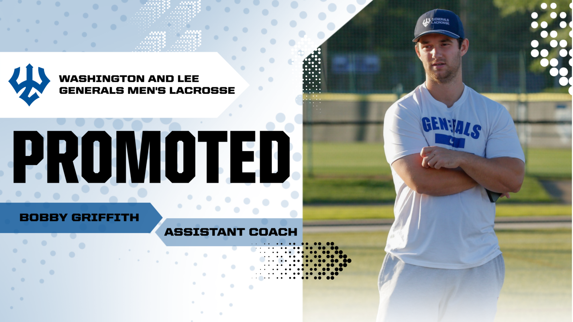 W&L Men's Lacrosse promotes Bobby Griffith