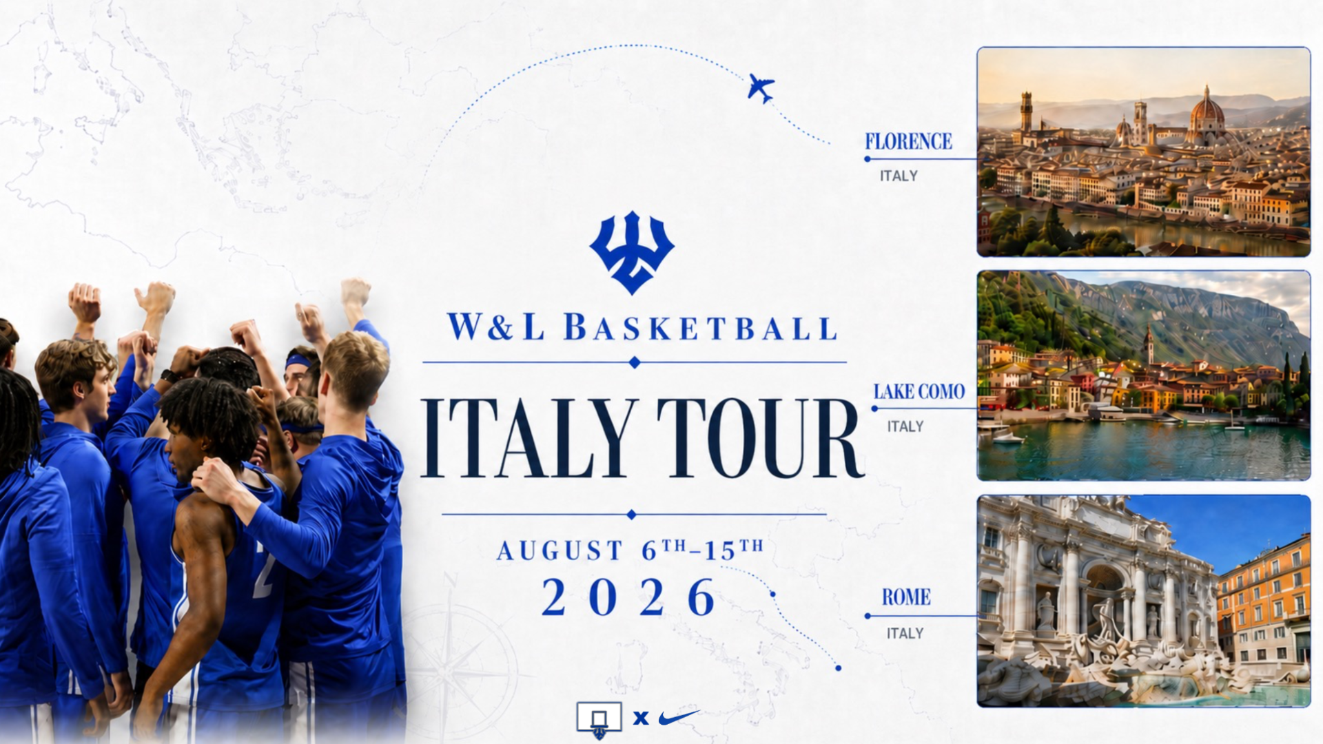 W&L Men's Basketball Italy Trip 2026
