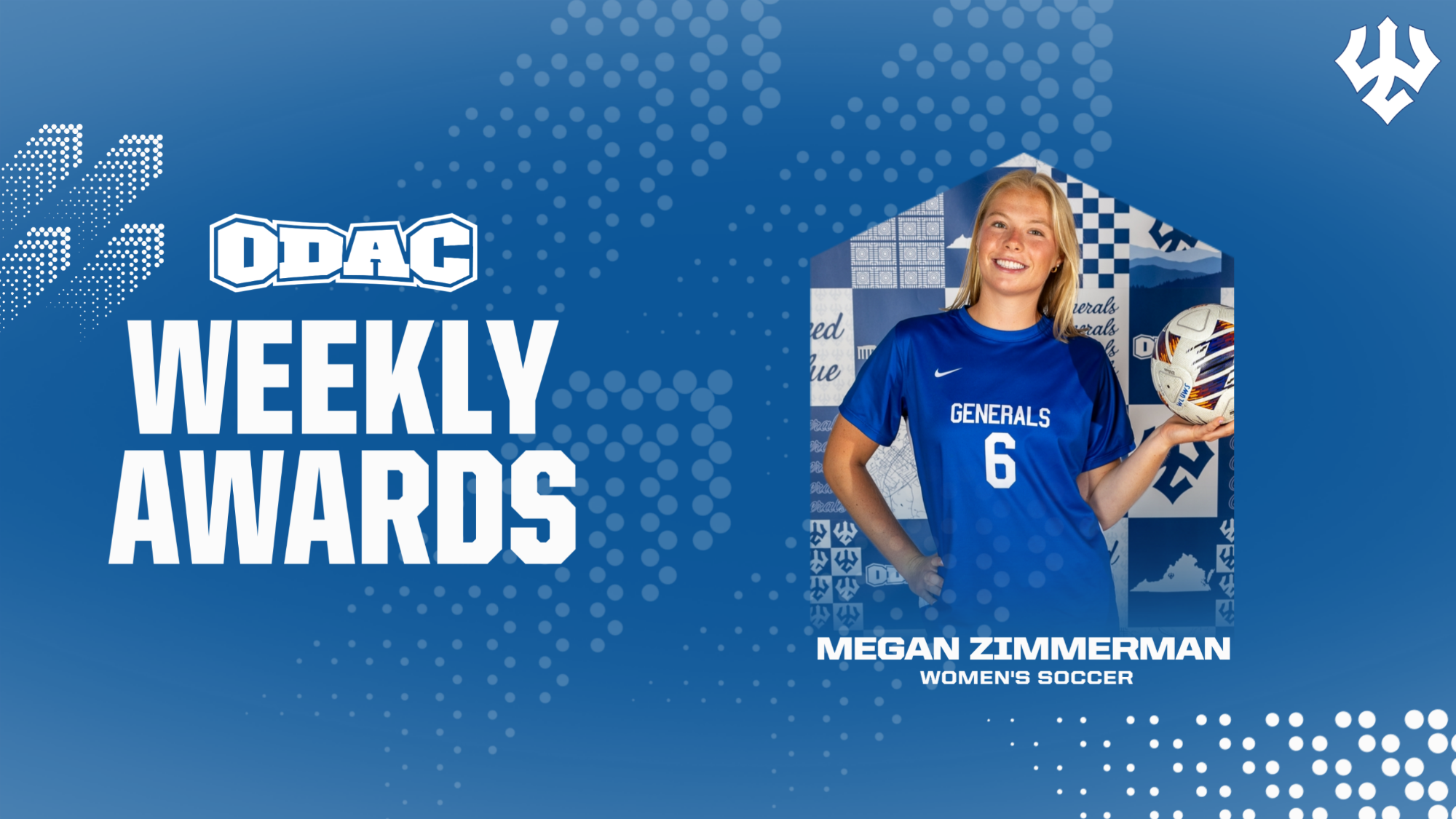 Megan Zimmerman '28 - ODAC Off. Player of the Week - Sept. 28