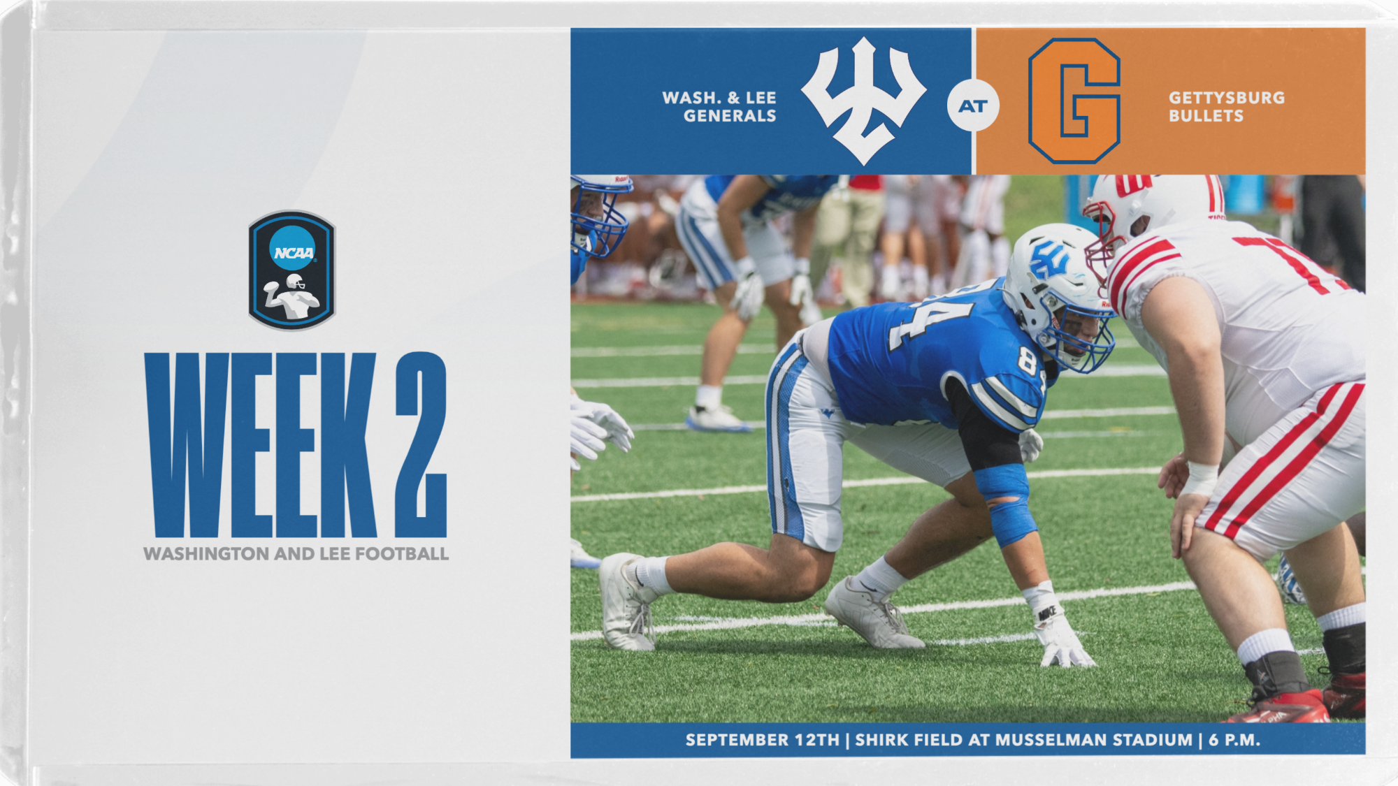 2026 Week 2 FB Preview Graphic: Gettysburg