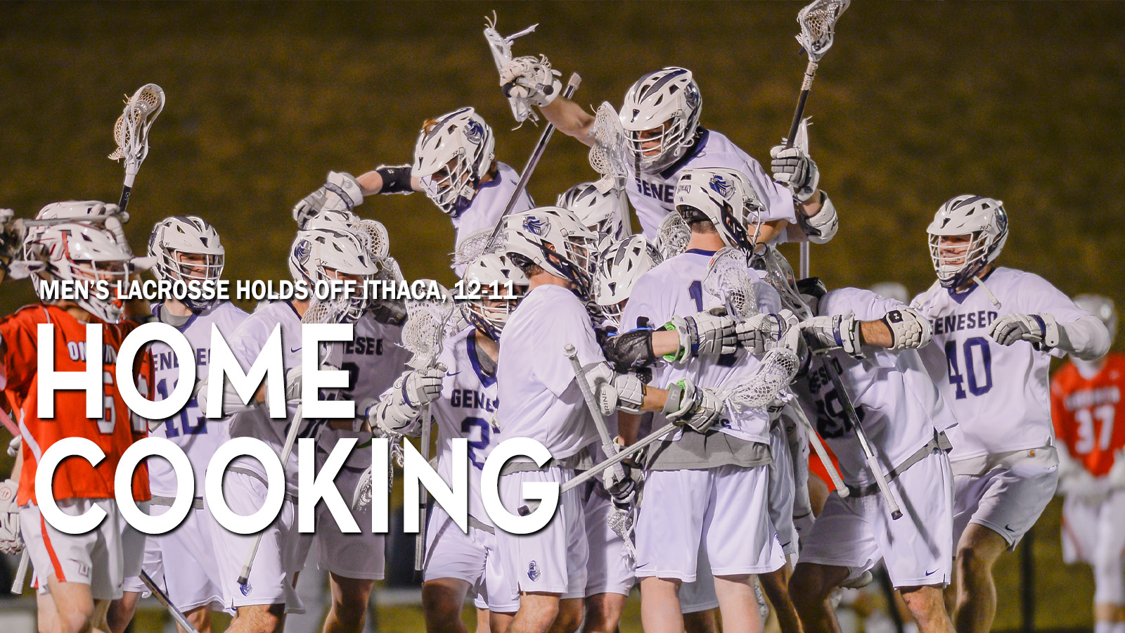 Men's Lacrosse Holds Off Ithaca For 1211 Victory SUNY Geneseo