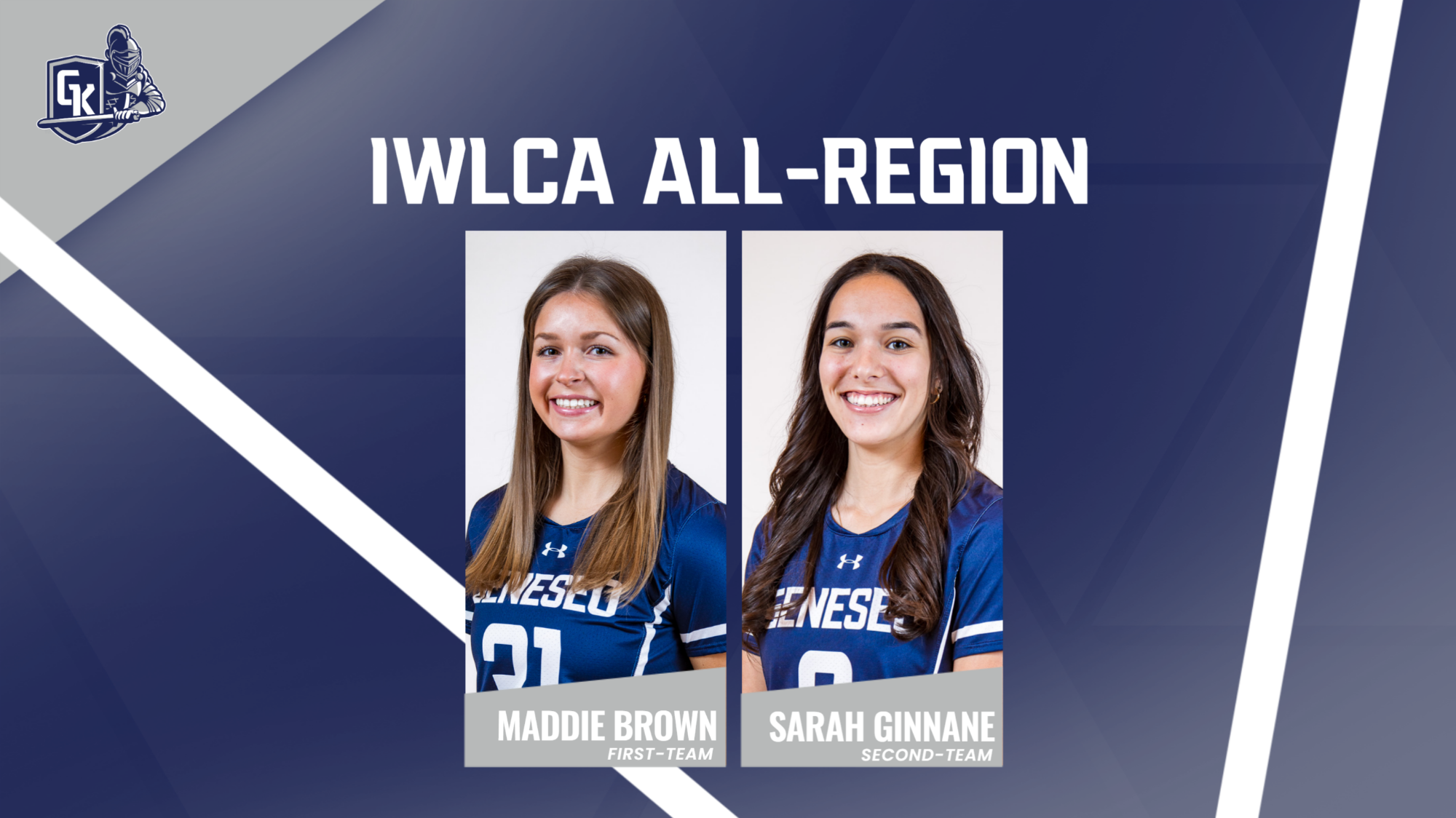 IWLCA ALL REGION MADDIE BROWN FIRST TEAM SARAH GINNANE SECOND TEAM