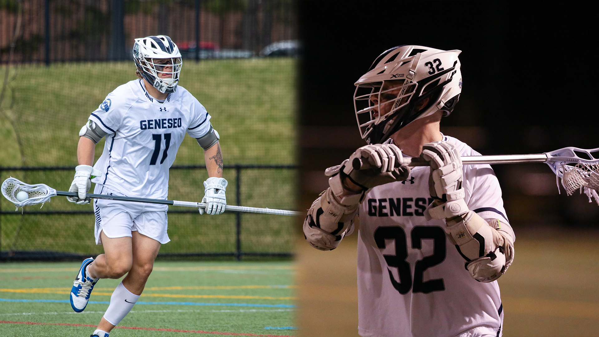 Josh Knapp on the left honorable mention all american and jimmy atkinson on the right senior all star game