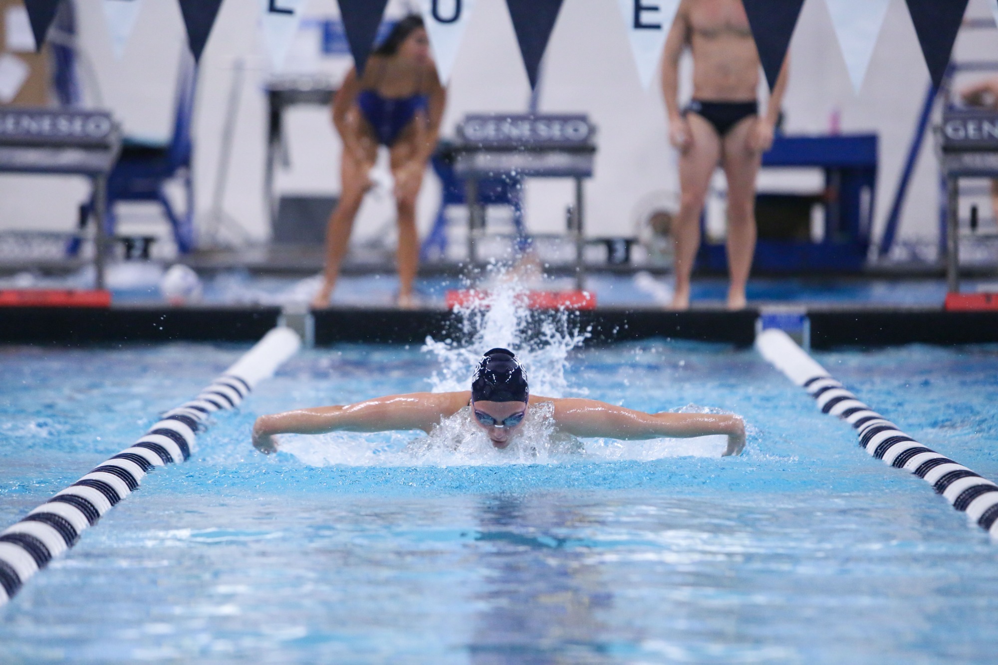 women's butterfly swimming