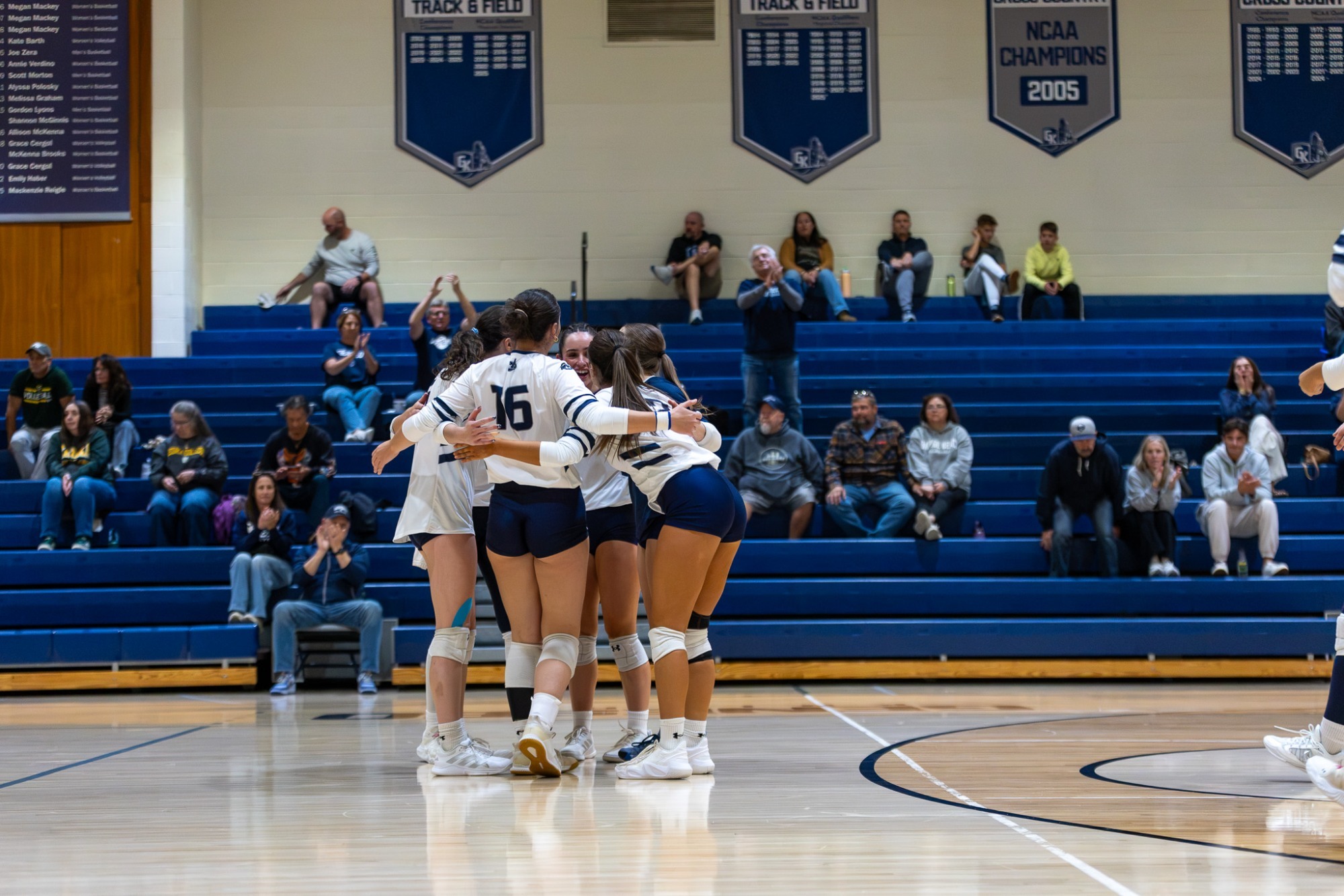 Women's Volleyball Team Huddle