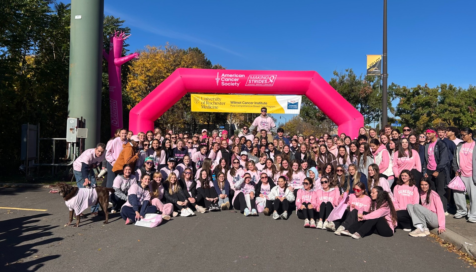 Geneseo Athletics at Breast Cancer Walk