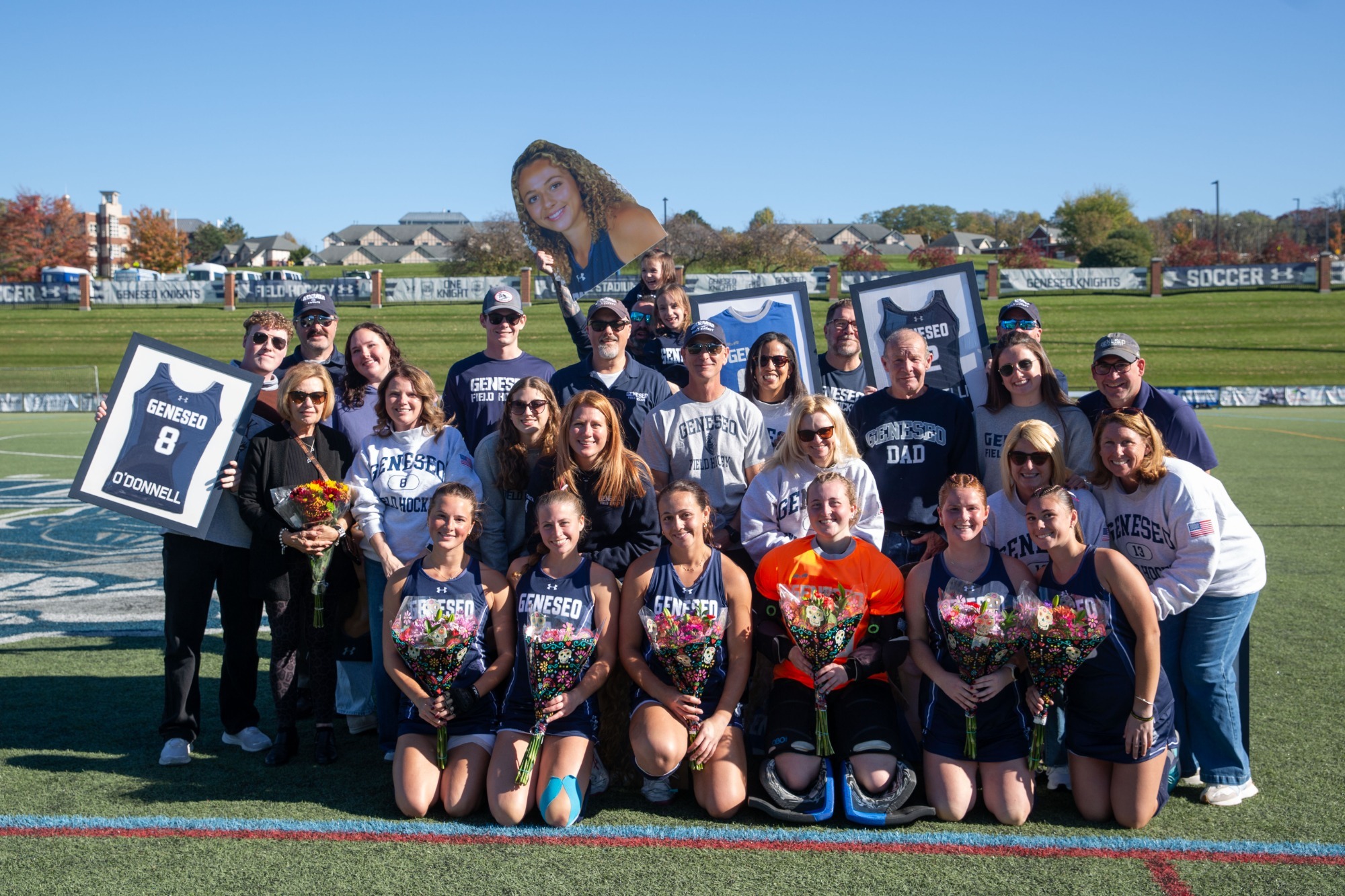 FH Senior Day Photo with Families