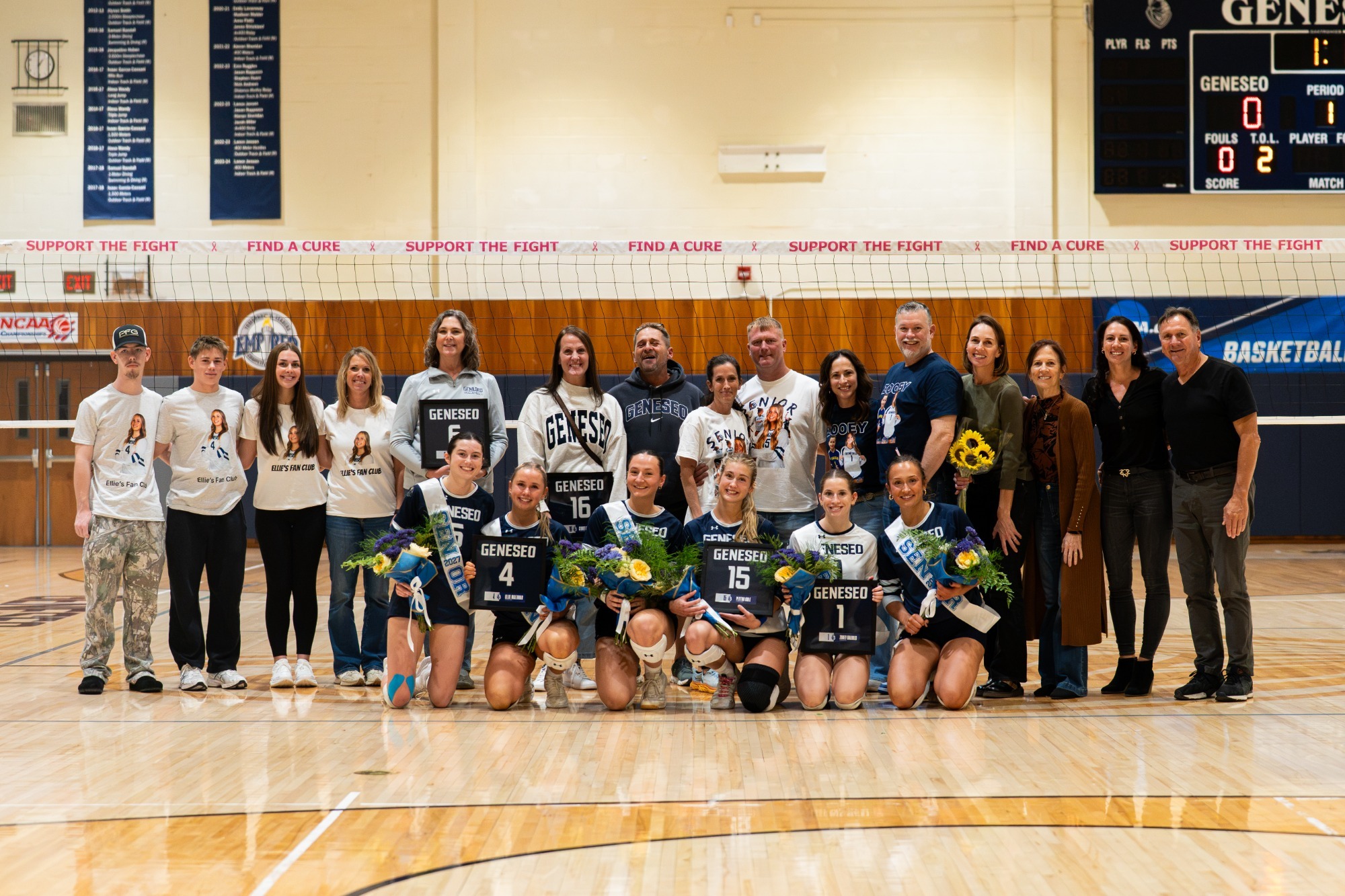 Volleyball Senior Day Photo With Families