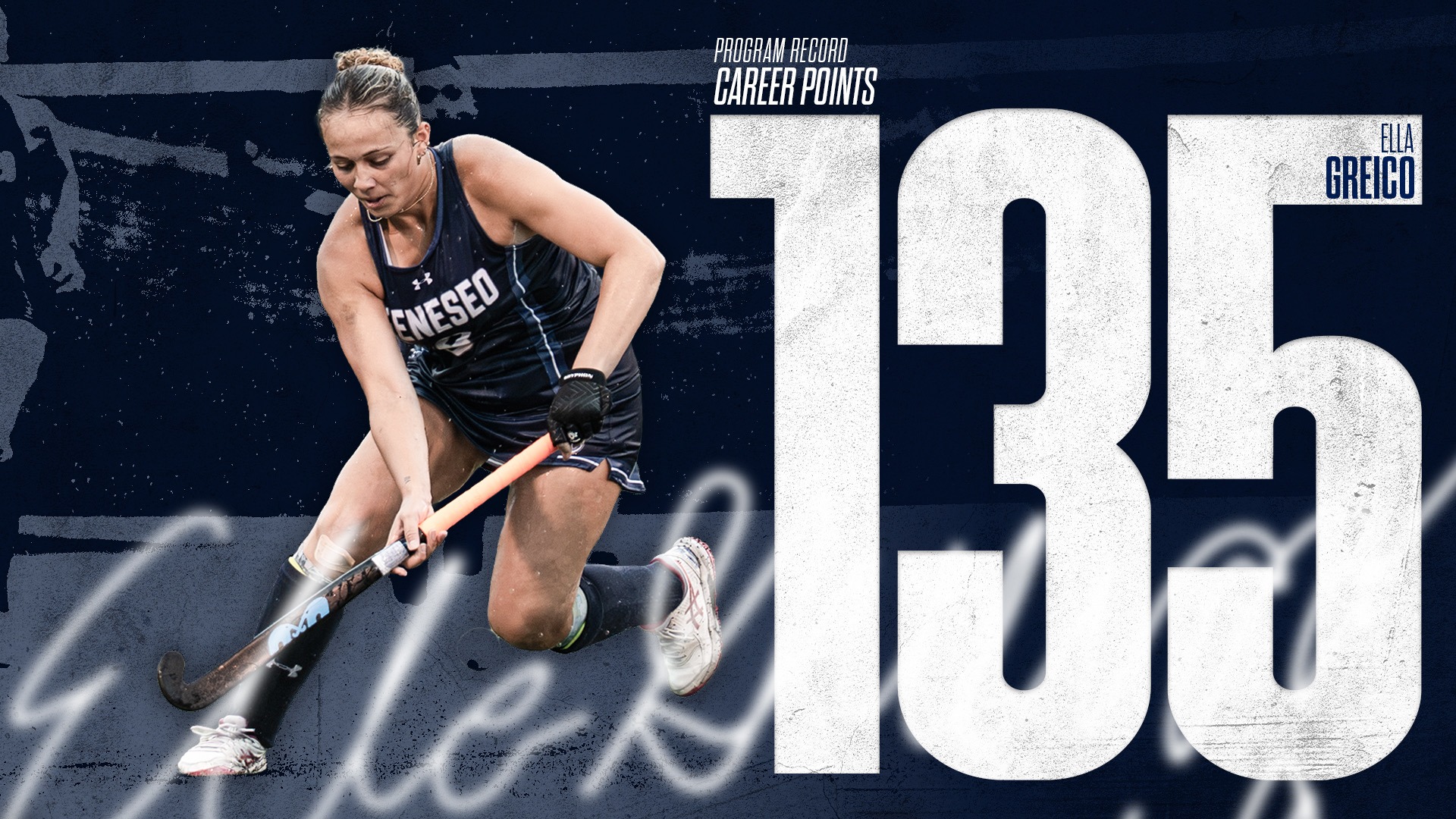 Ella Greico Program Record for Career Points Graphic