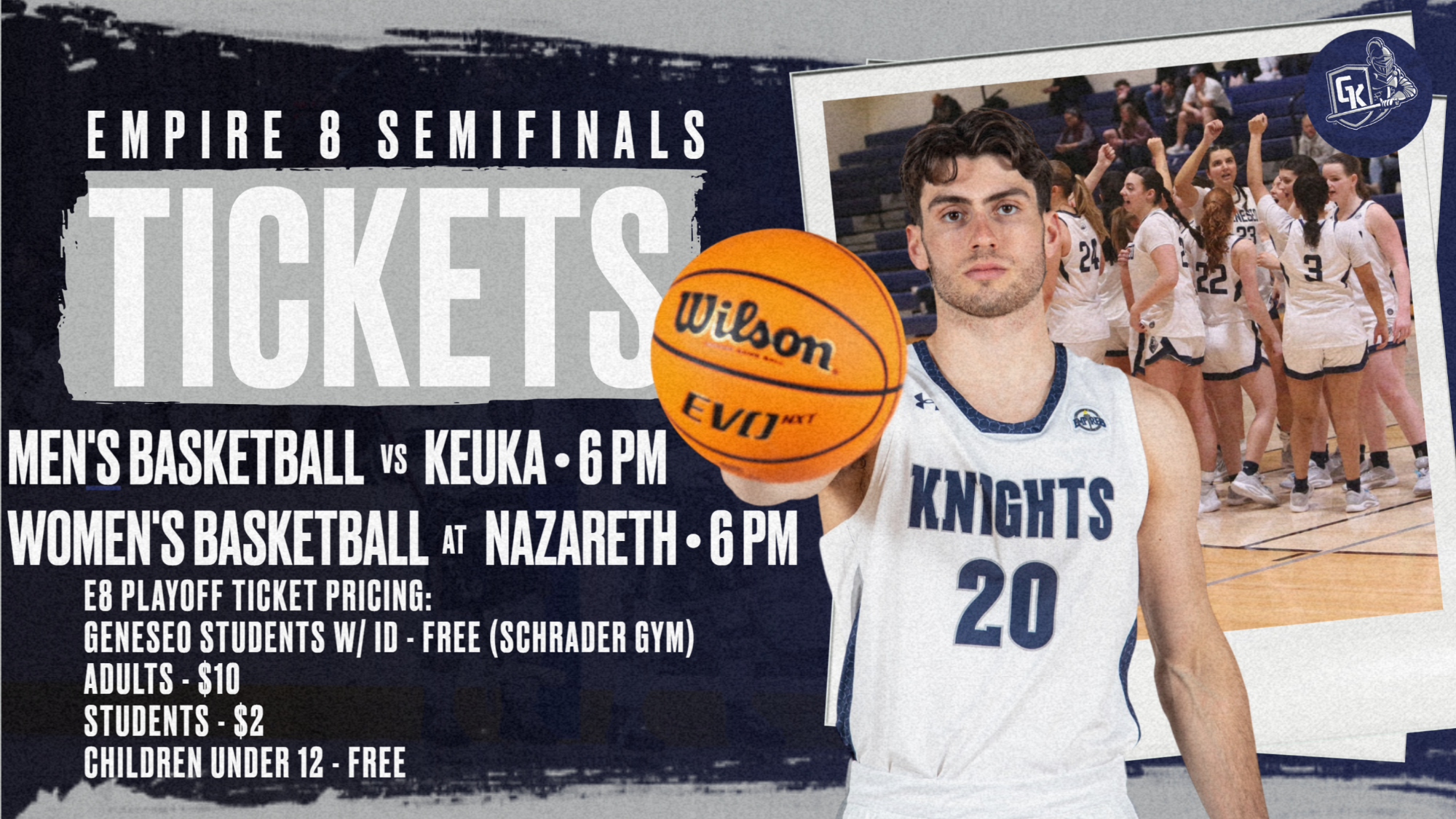 Men's and Women's Basketball Playoff Tickets