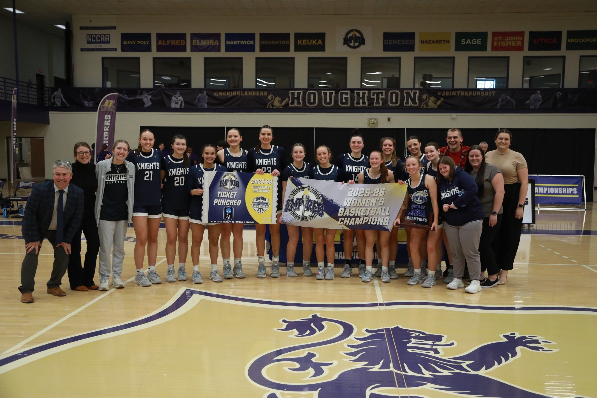 Women's Basketball Empire 8 Championship Banner Photo