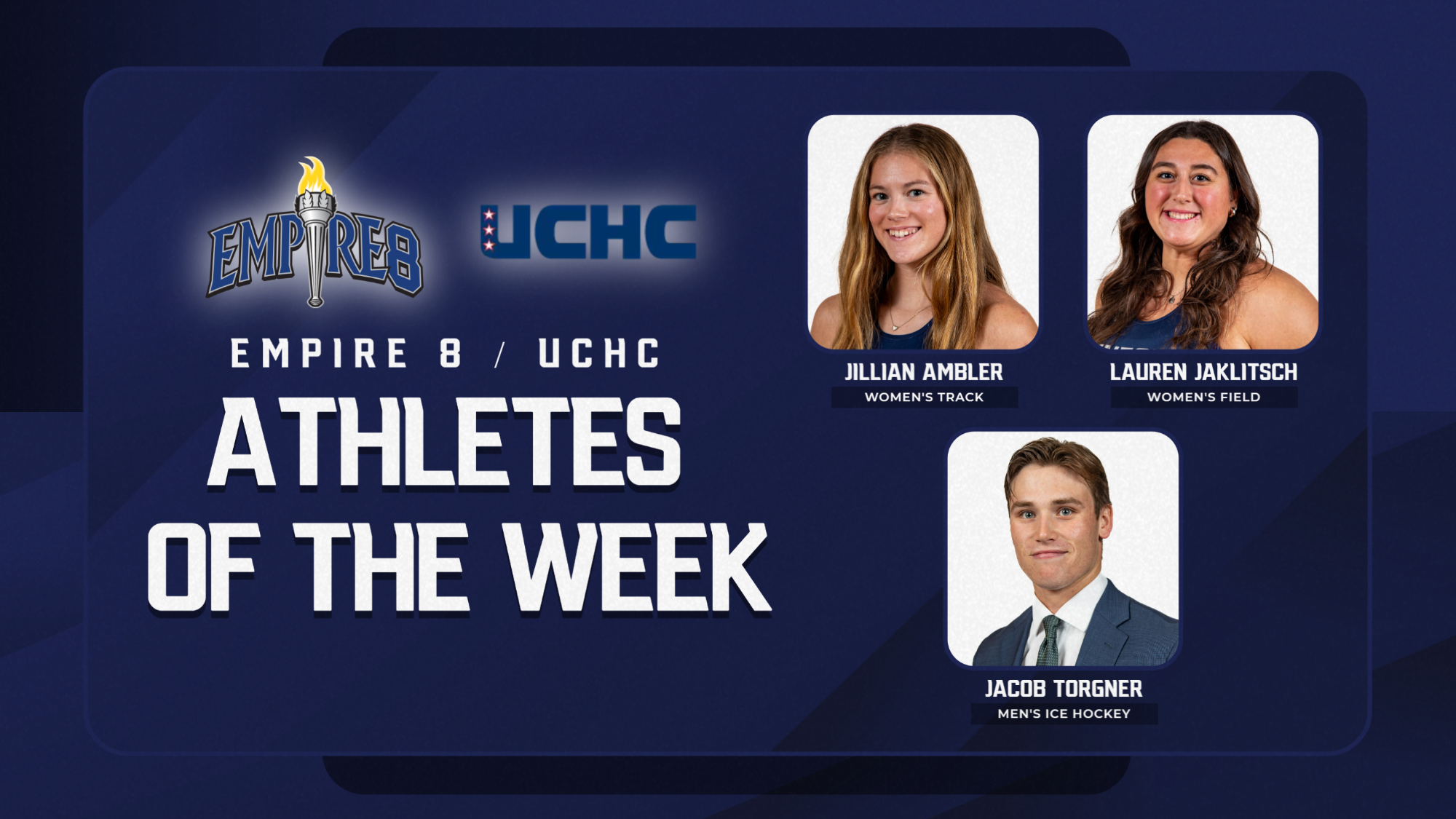 Empire 8 and UCHC Athlete of the Week honors