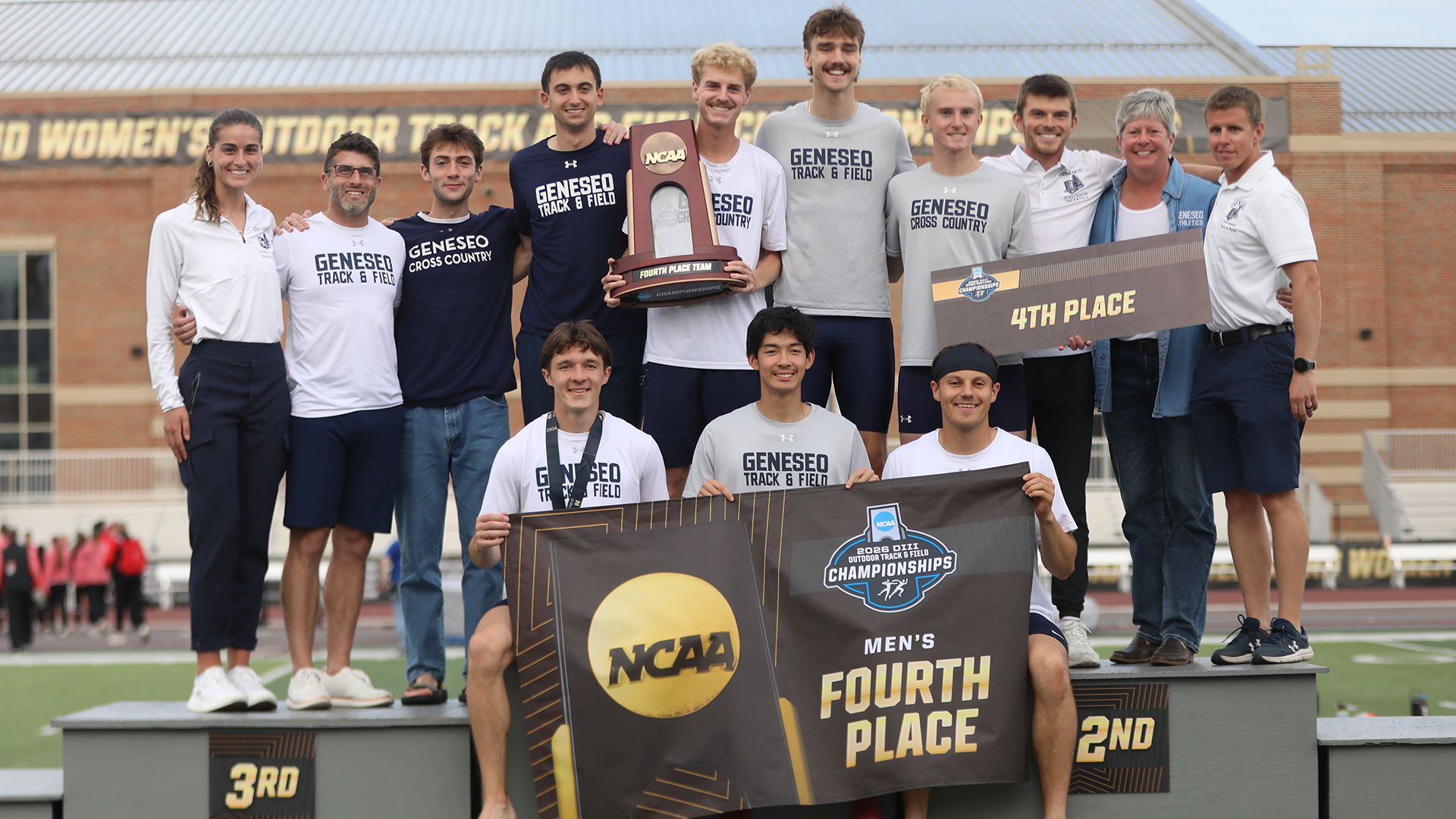 Men's Track and Field Fourth Place finish photo from NCAA's