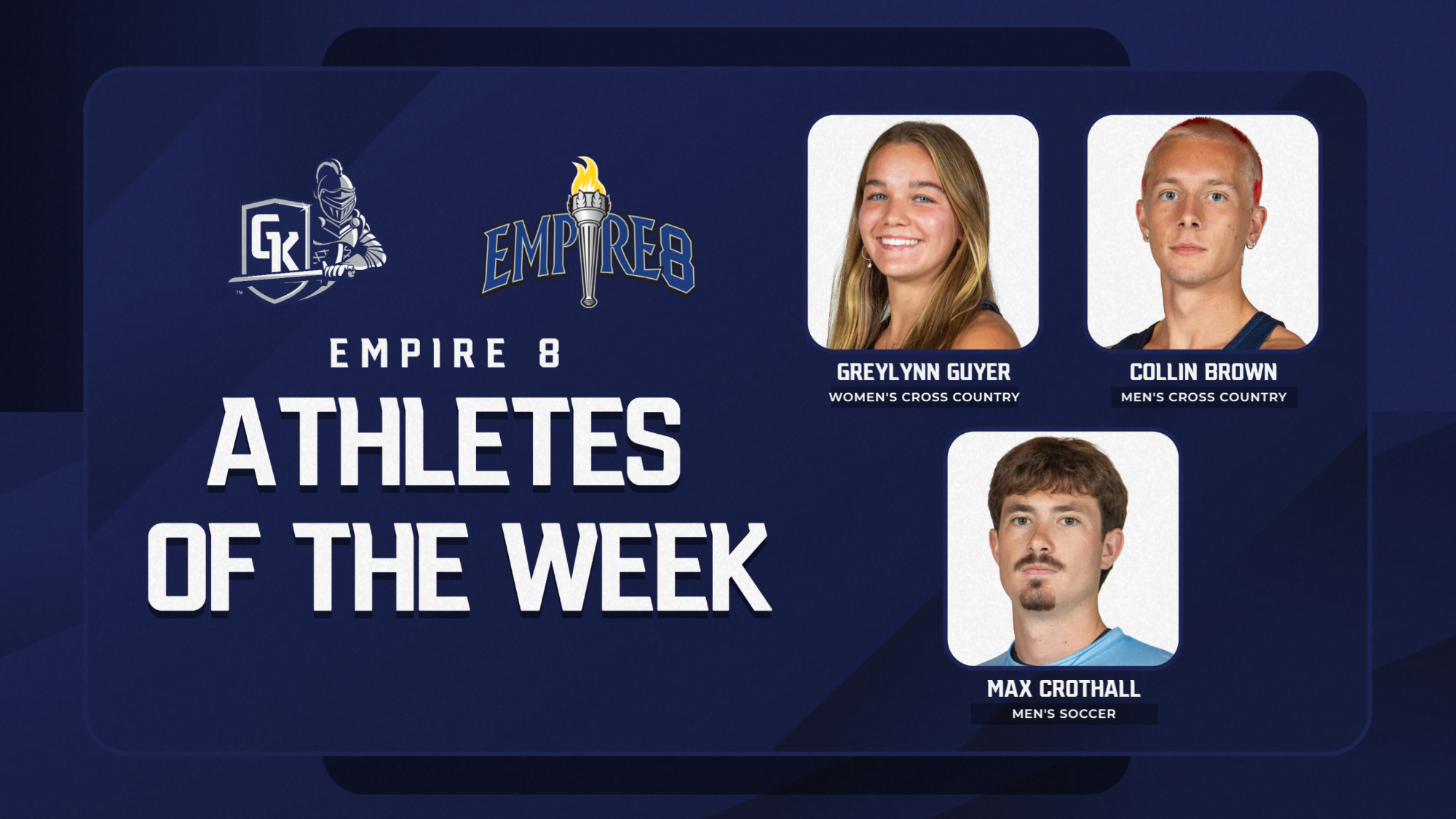 Empire 8 Athletes of the Week 9.21