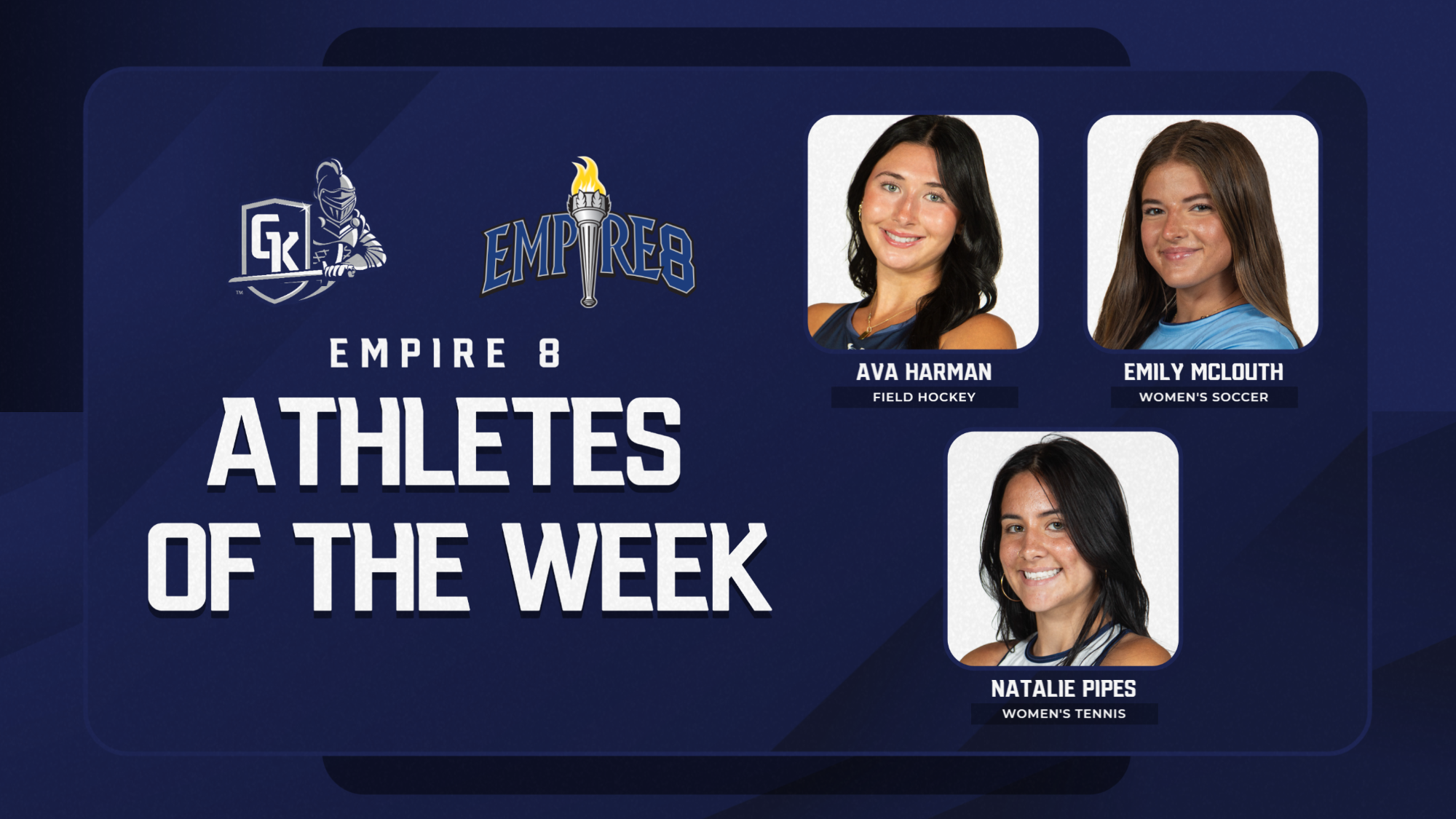 Empire 8 Athletes of the Week 9.8.26