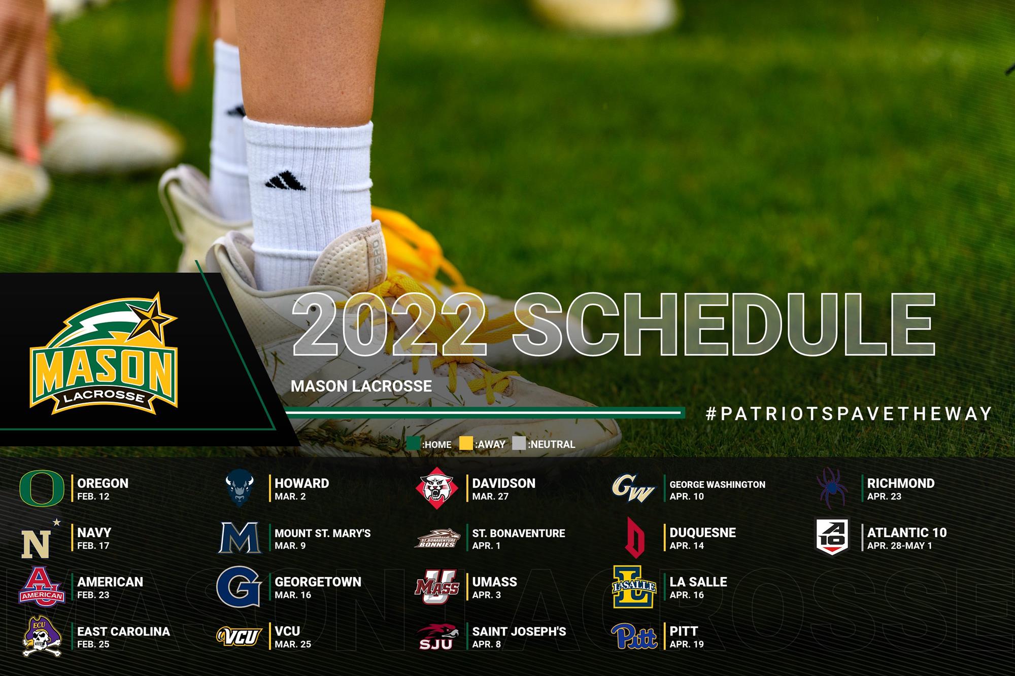 Women's Lacrosse Unveils 2022 Schedule Mason University Athletics