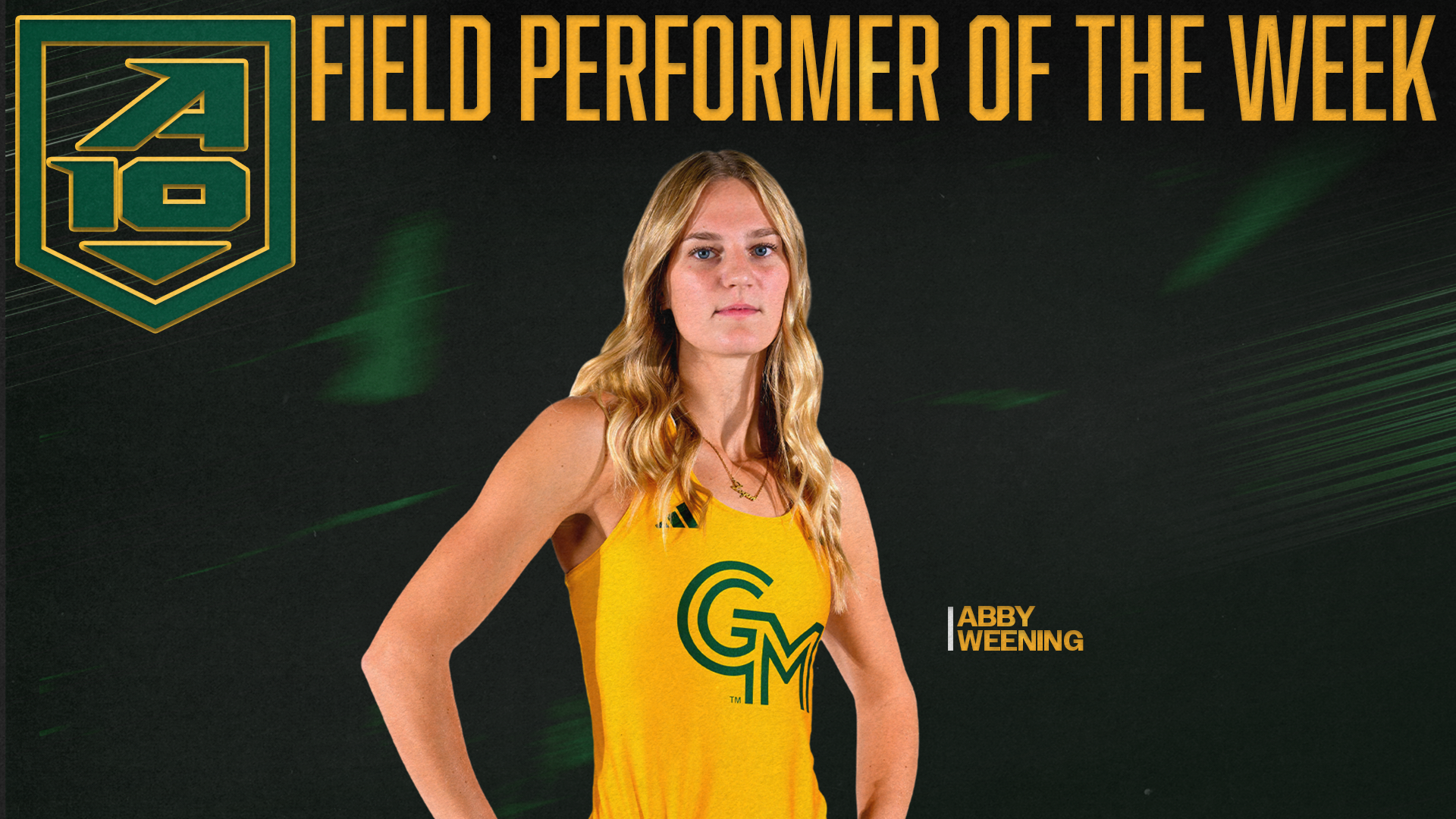 Abby Weening 4/8 FPOTW