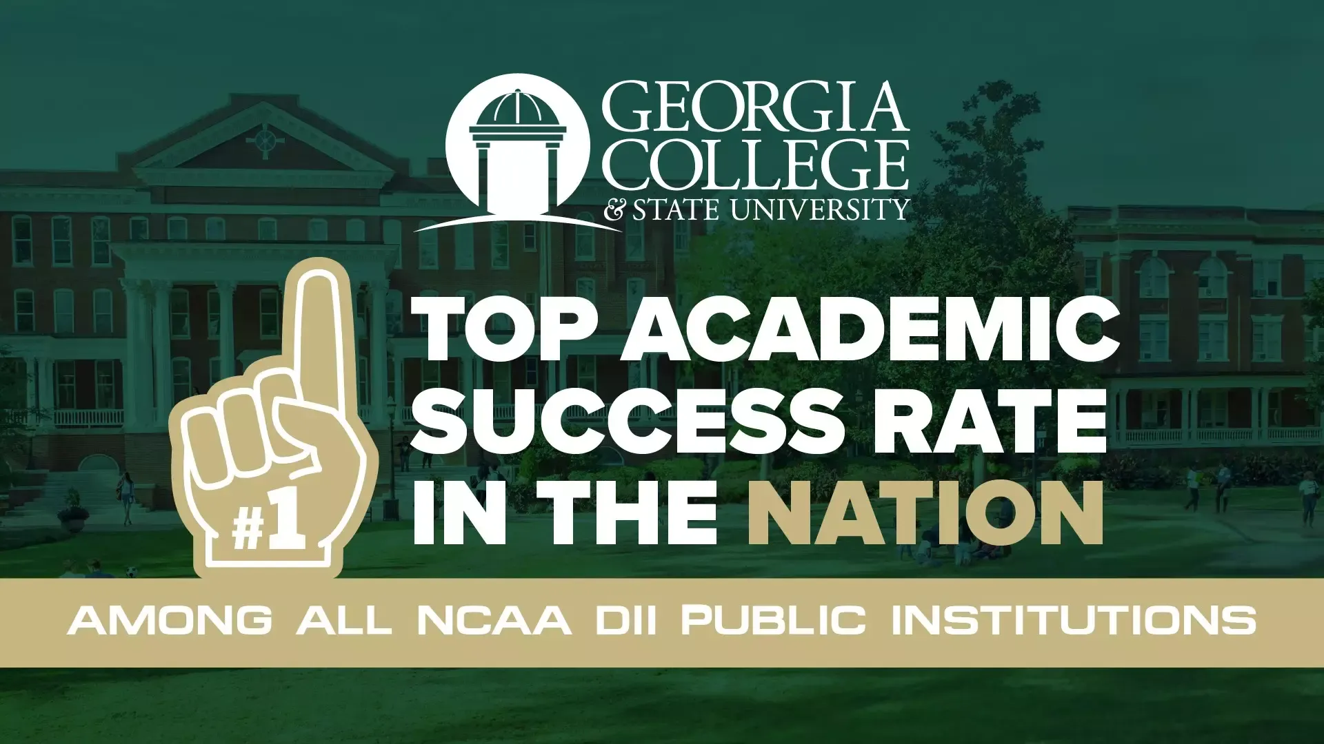 GCSU No. 1 in ASR among NCAA Division II Public Institutions