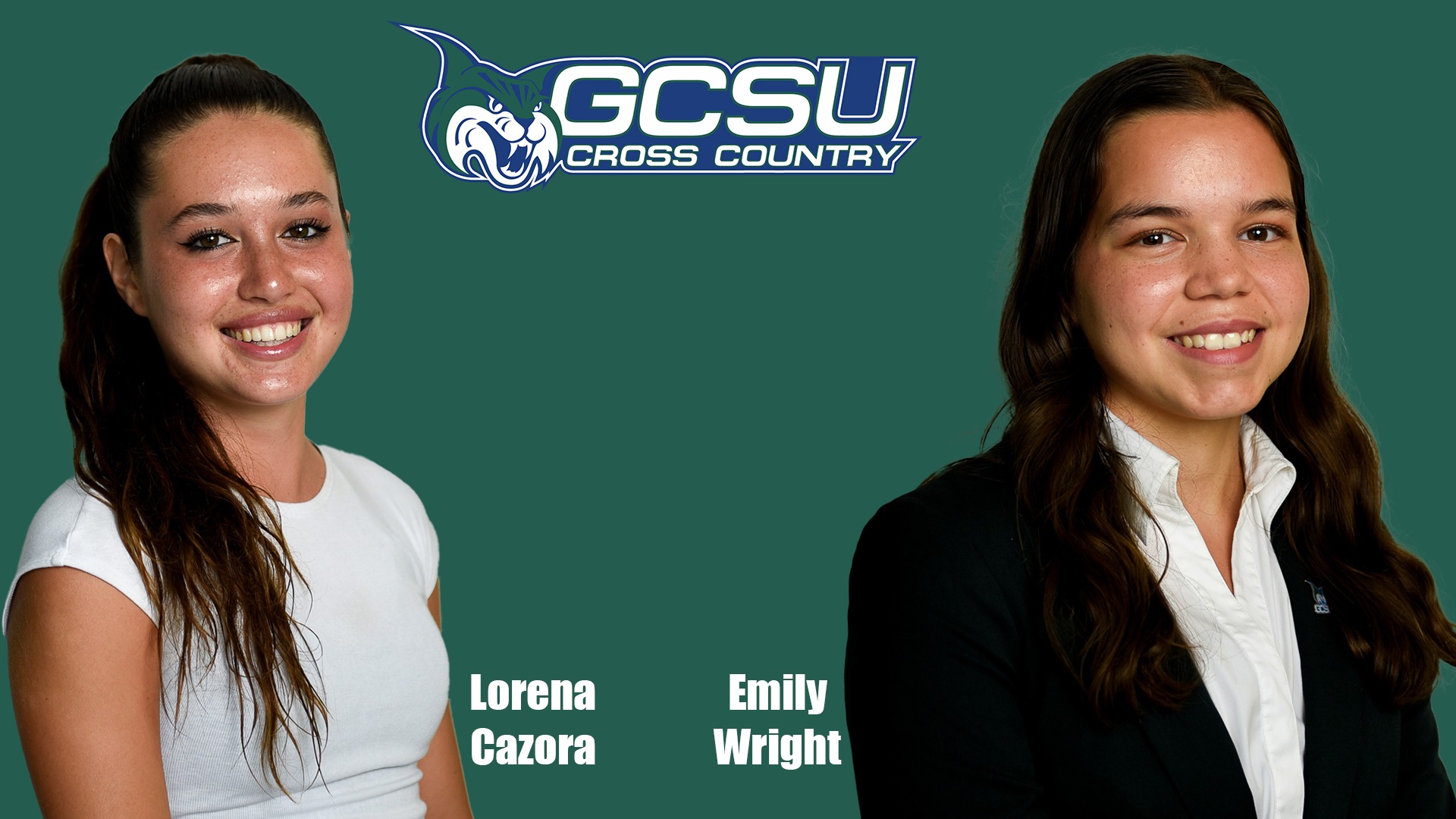 GCSU seniors Lorena Cazora and Emily Wright