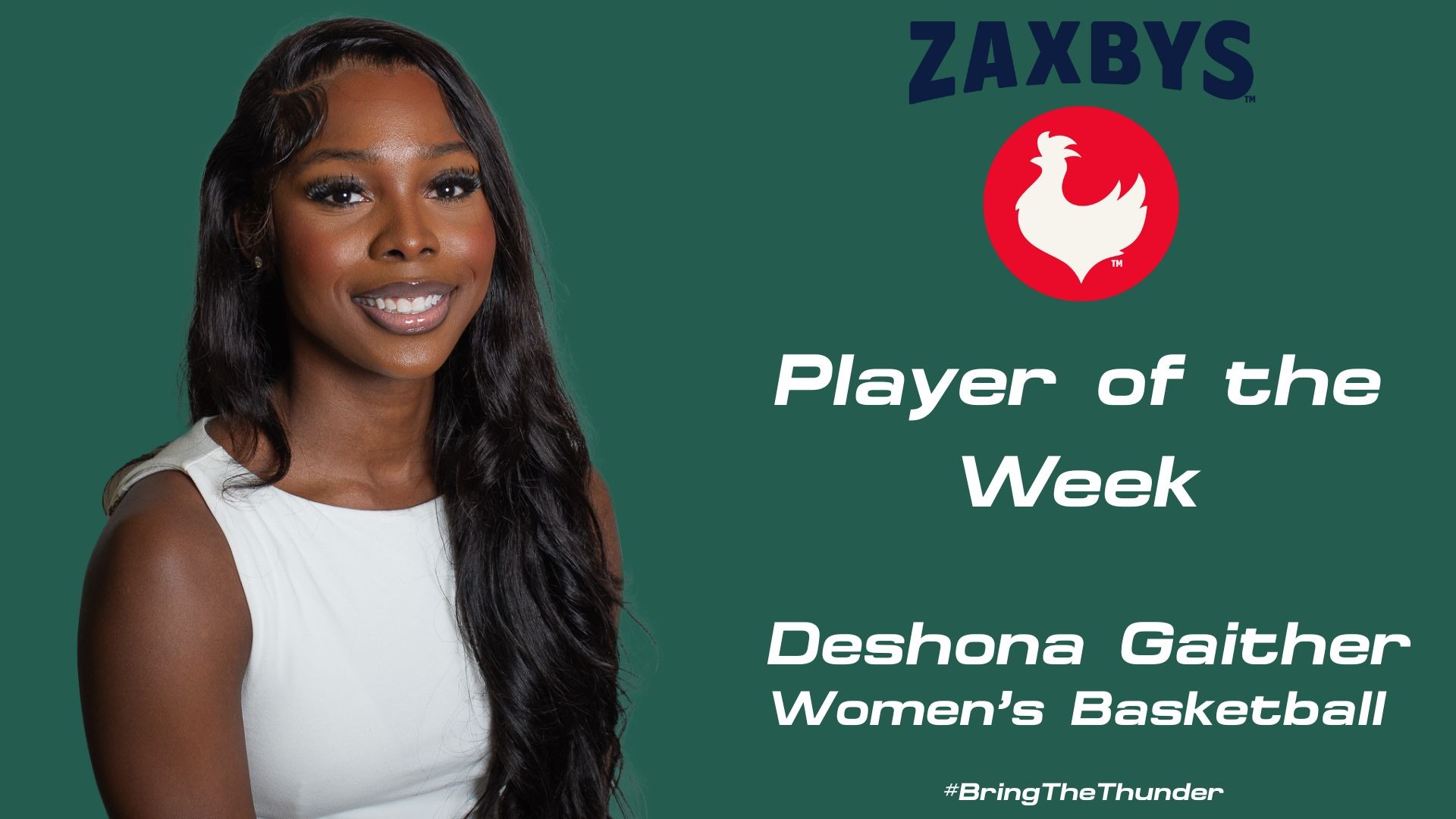 Zaxbys Player of the Week Deshona Gaither