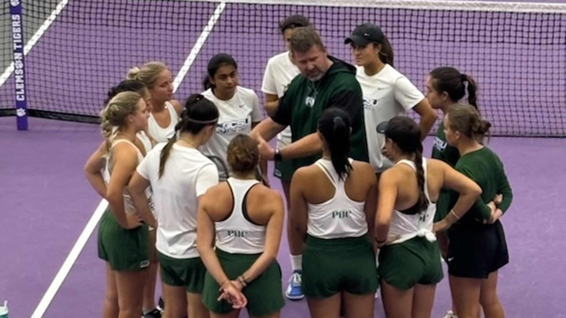 Team Huddle at NCAA Regionals