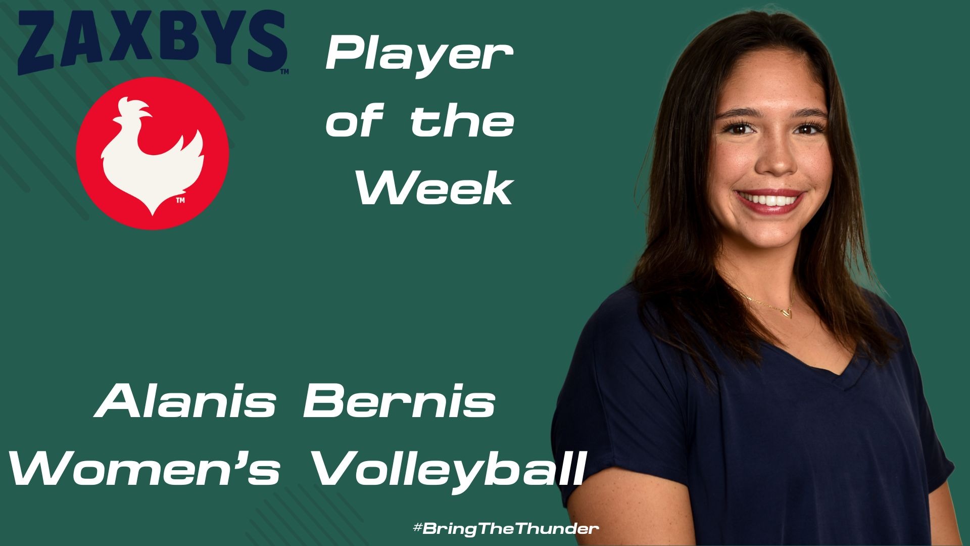 Zaxbys Player of the Week Alanis Bernis