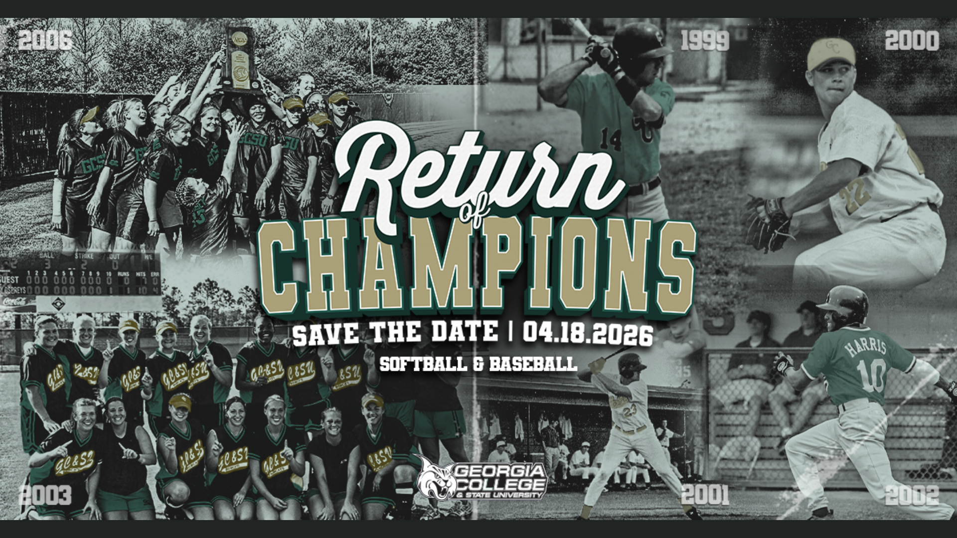 Baseball/Softball Return of the Champions Weekend April 18