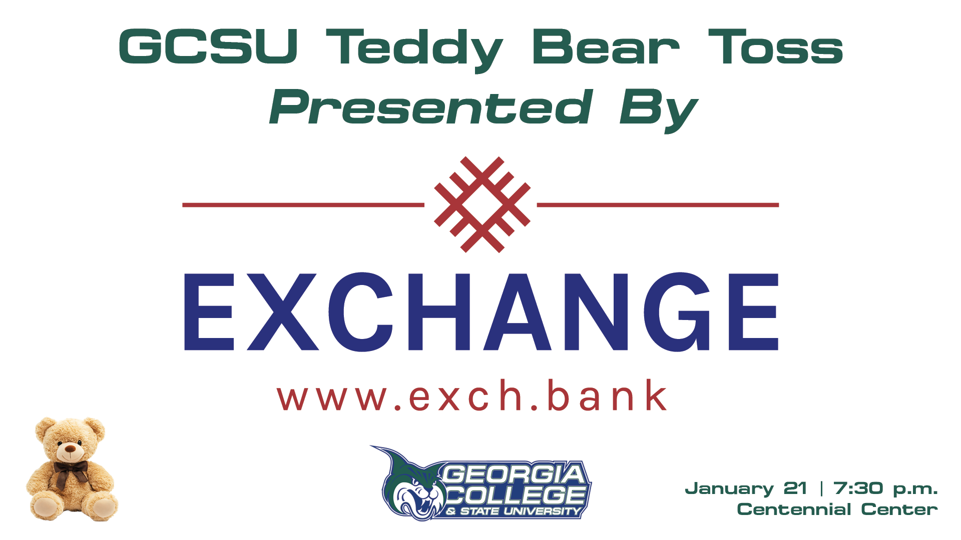 Teddy Bear Toss presented by Exchange Bank