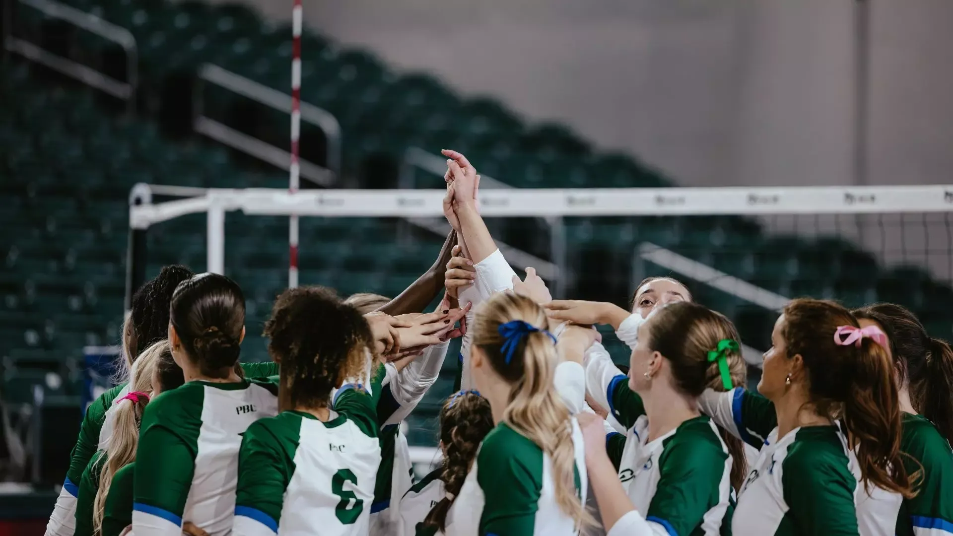 Volleyball Team Huddle