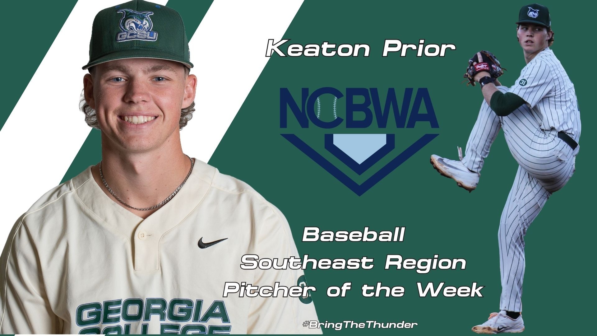 NCBWA Region Pitcher of the Week Keaton Prior