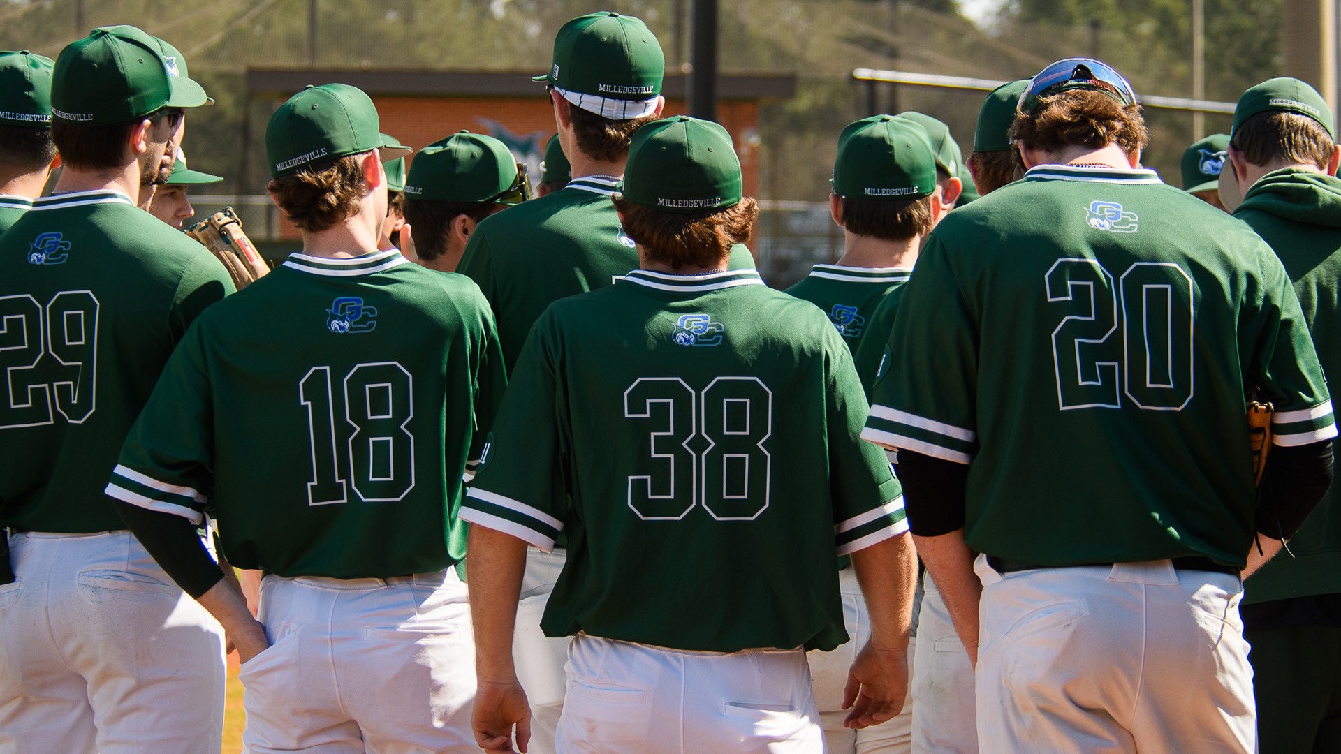 Baseball huddle