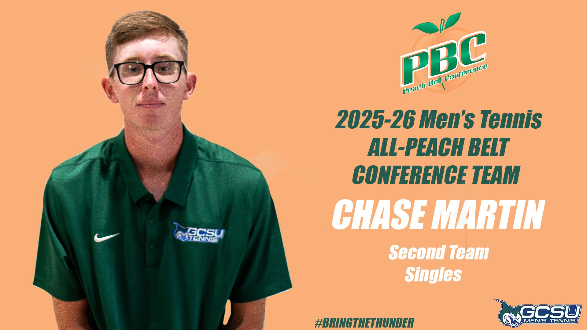 Chase Martin named to All-Peach Belt Conference second team
