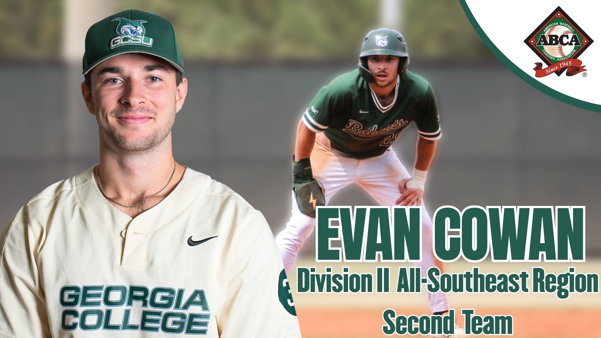 Evan Cowan named to the ABCA Division II All-Southeast Region second team