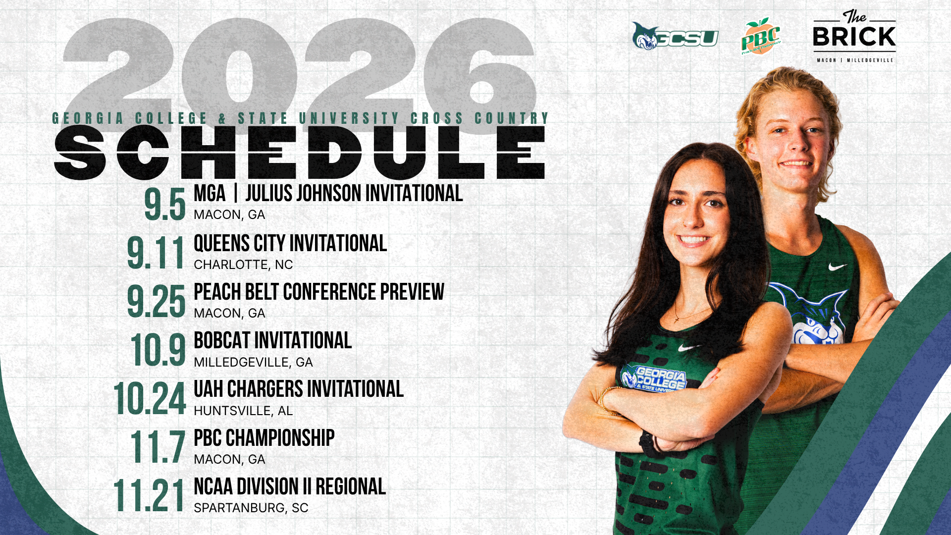 2026 GCSU Men's and Women's Cross Country Schedules are released