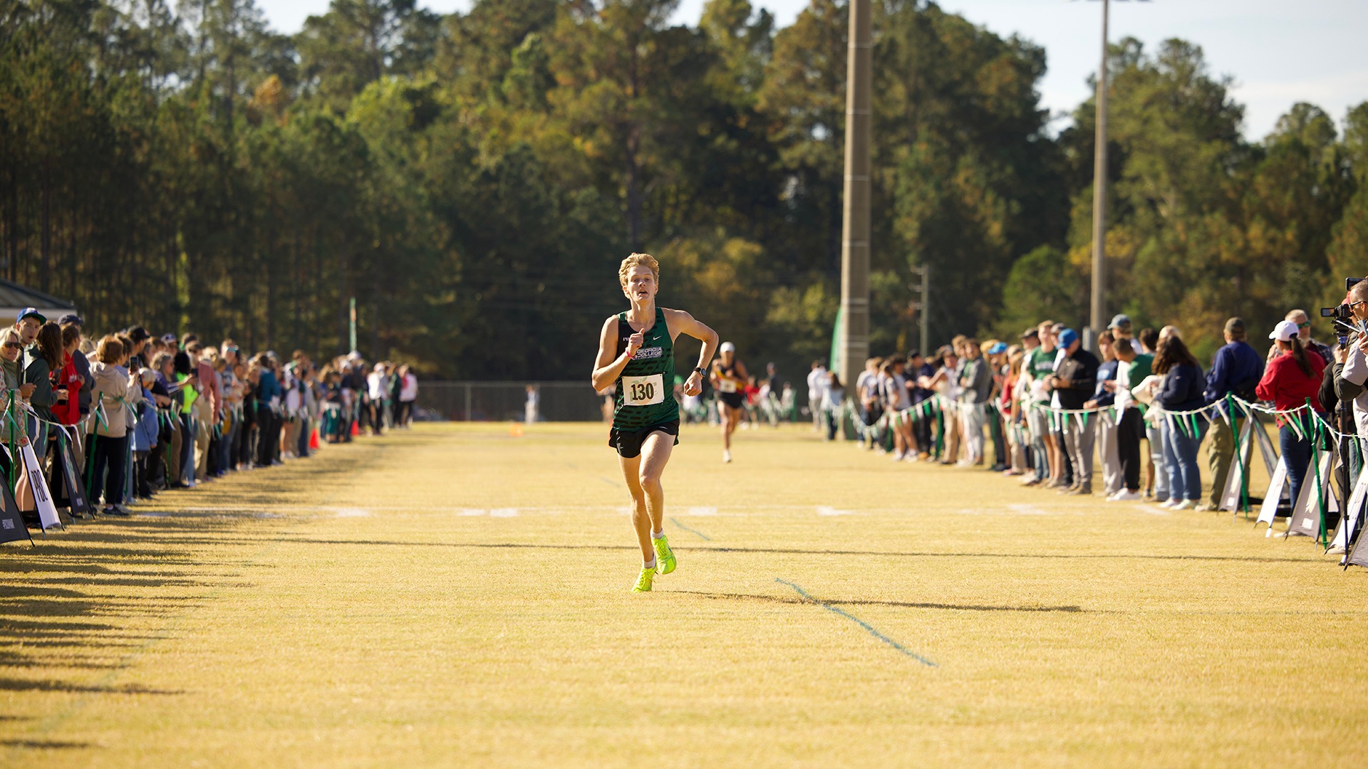 GCSU cross country runner Shipley Smith competing at the 2025 Peach Belt Conference Championship