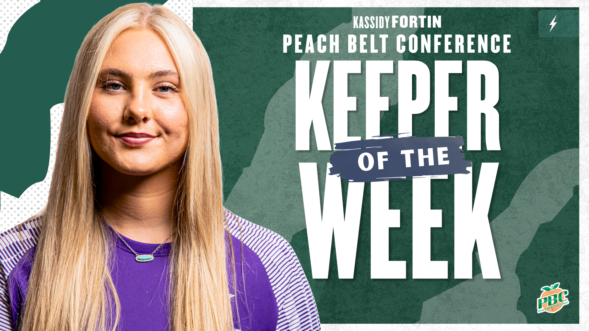 Peach Belt Conference Goalkeeper of the Week - Kassidy Fortin