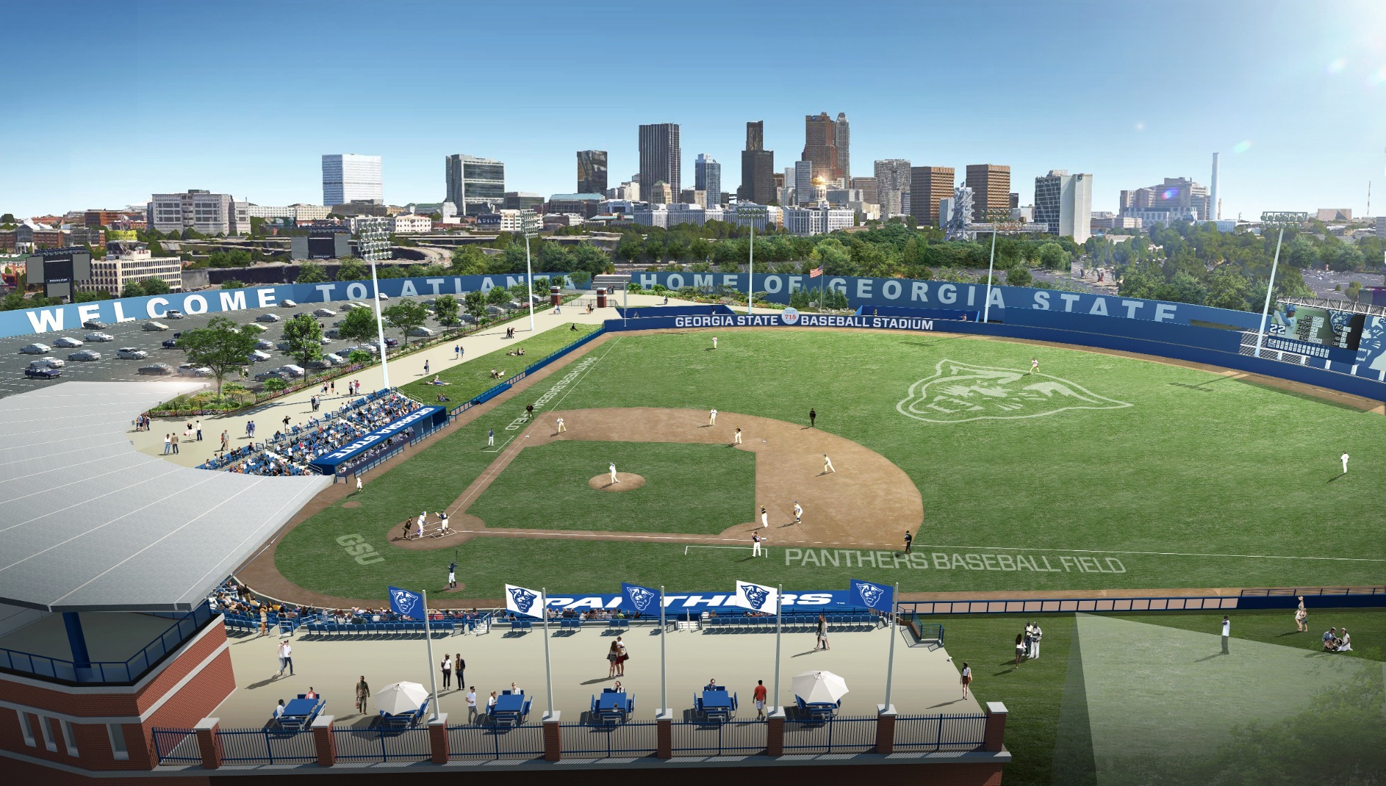 Baseball Stadium Rendering, May 2024
