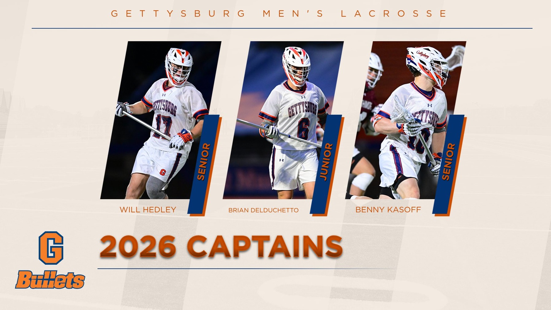 Men's Lacrosse 2026 Captains