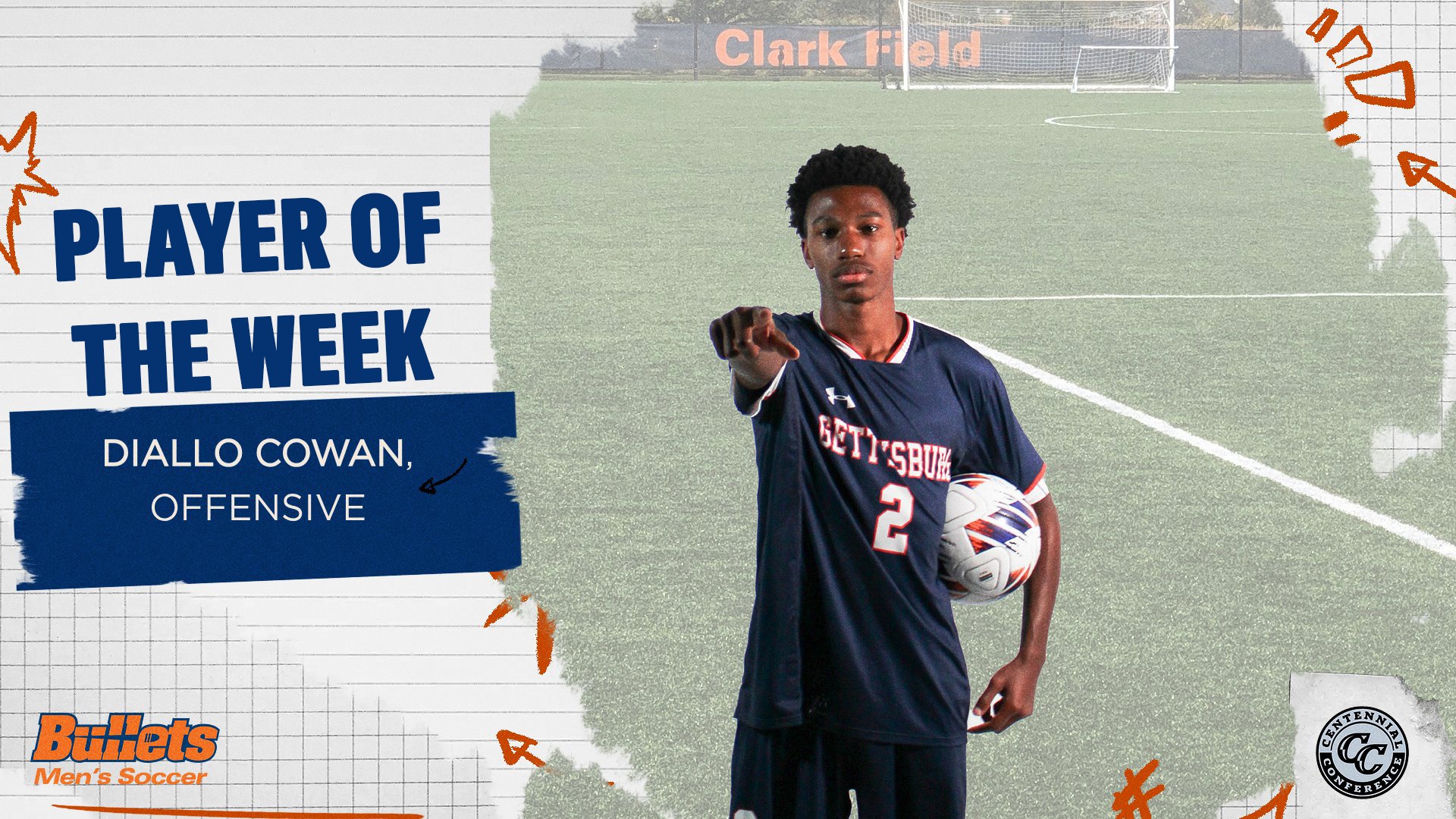 Diallo Cowan - Centennial Conference Player of the Week