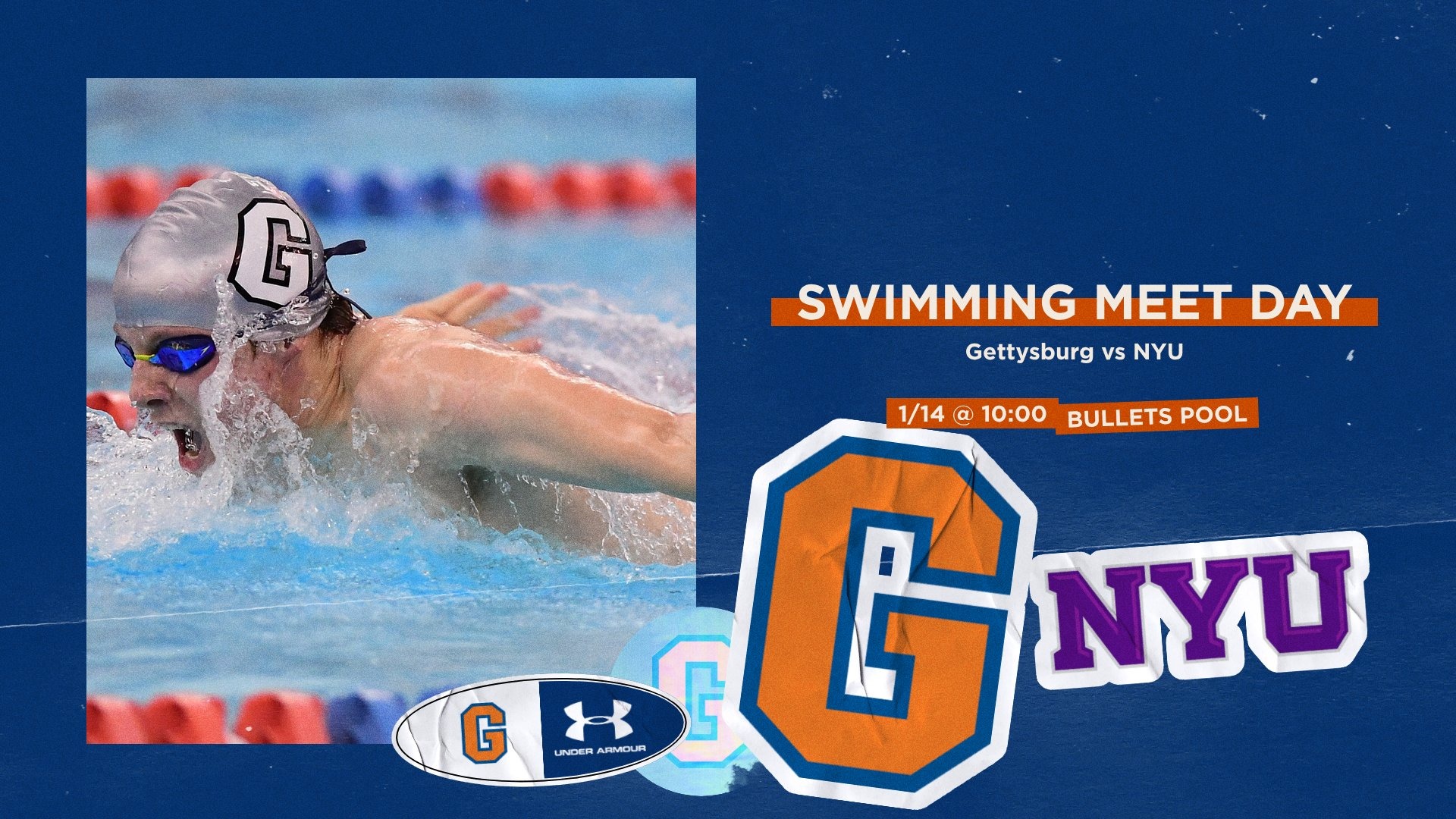 Swimming Meet Day vs. NYU, January 14