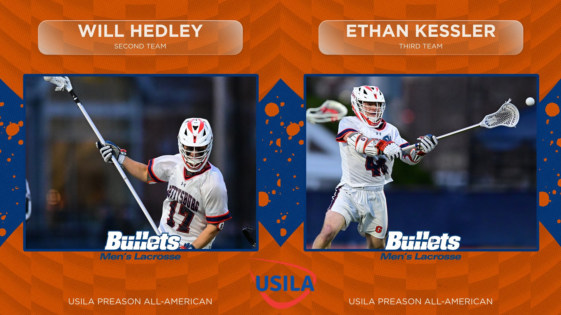 USILA Preseason All-Americans Will Hedley and Ethan Kessler