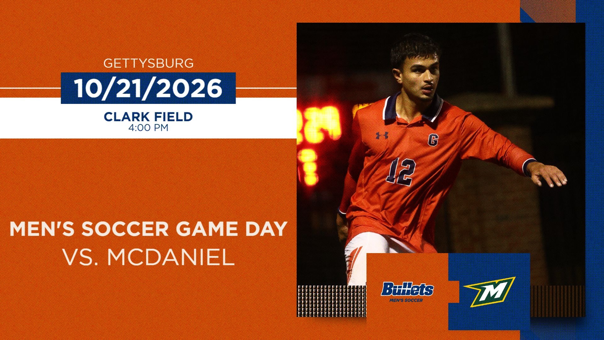 Men's Soccer Game Day vs. McDaniel