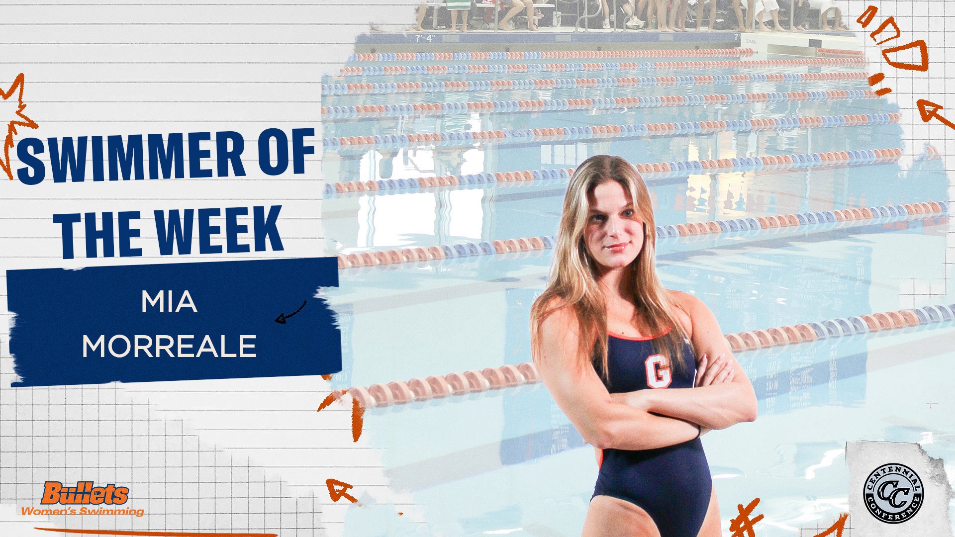 Centennial Conference Swimmer of the Week - Mia Morreale